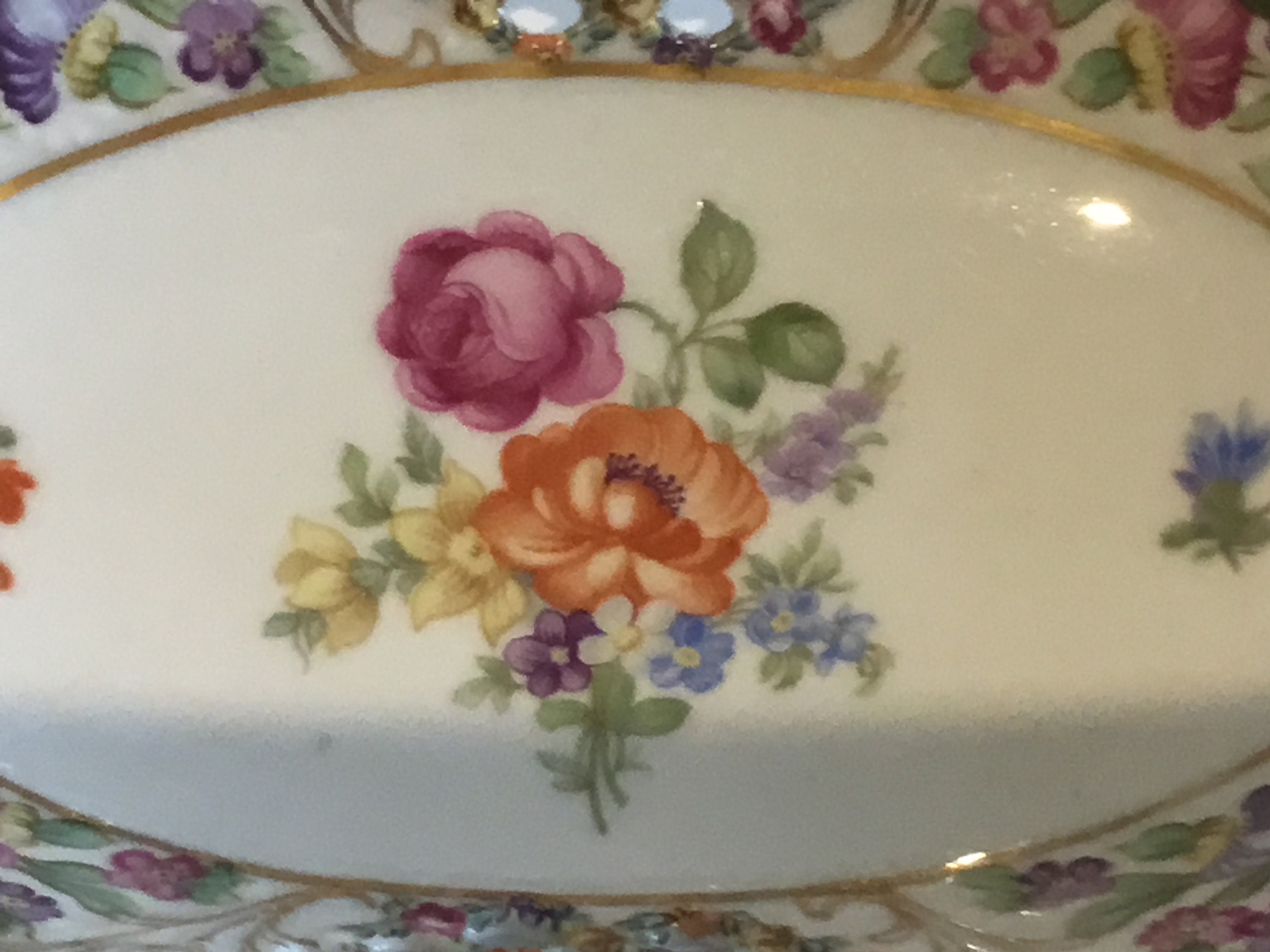 Vintage Porcelain Plate – Schumann Arzberg “Vieux Meissen” (1950s) Collectible German Dish — photo 4 of 6