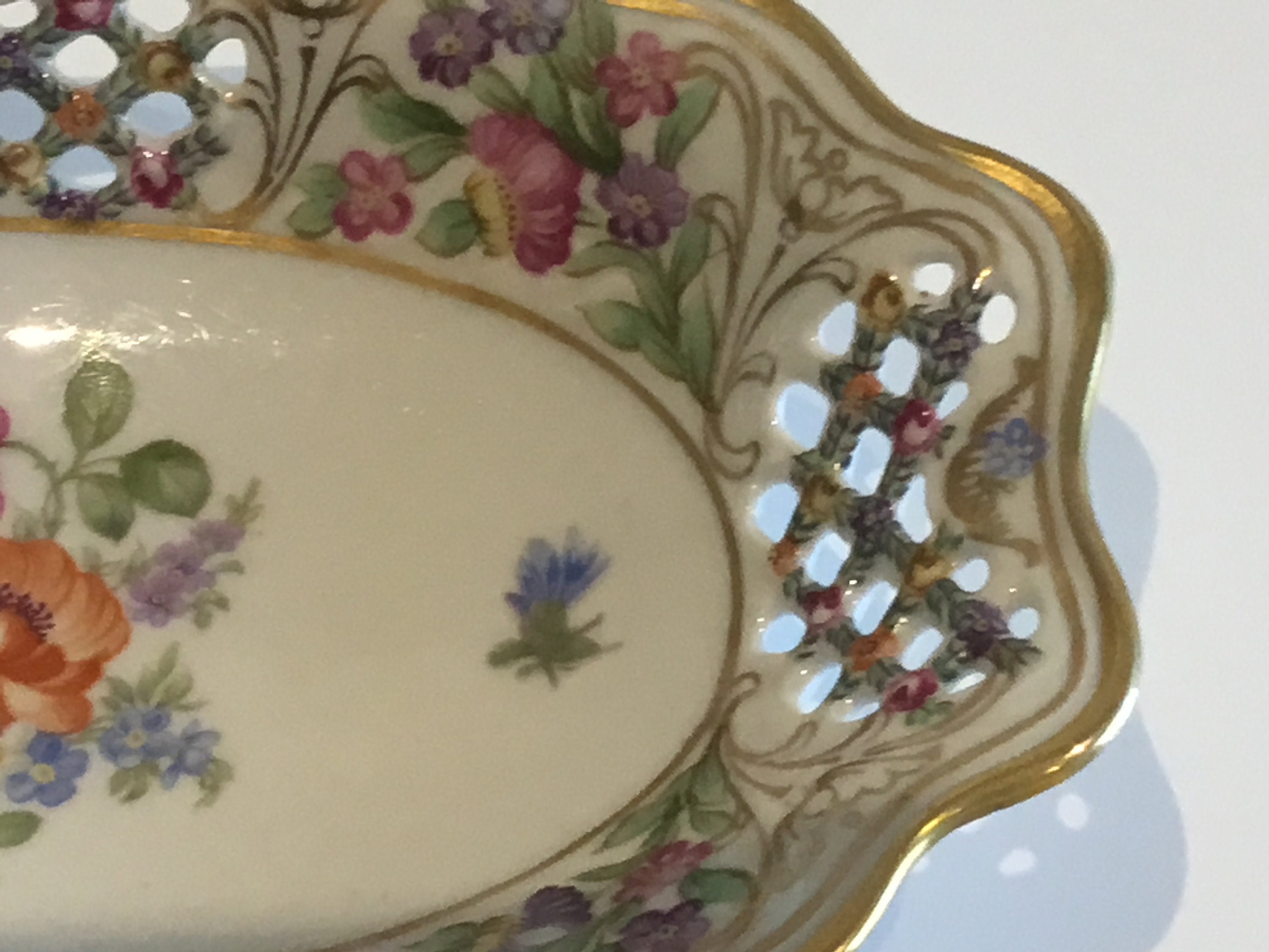 Vintage Porcelain Plate – Schumann Arzberg “Vieux Meissen” (1950s) Collectible German Dish — photo 5 of 6