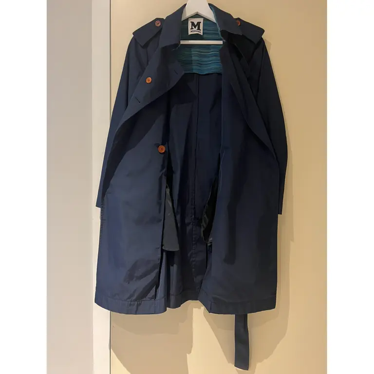 Navy M Missoni Women Trench Coat — photo 4 of 7