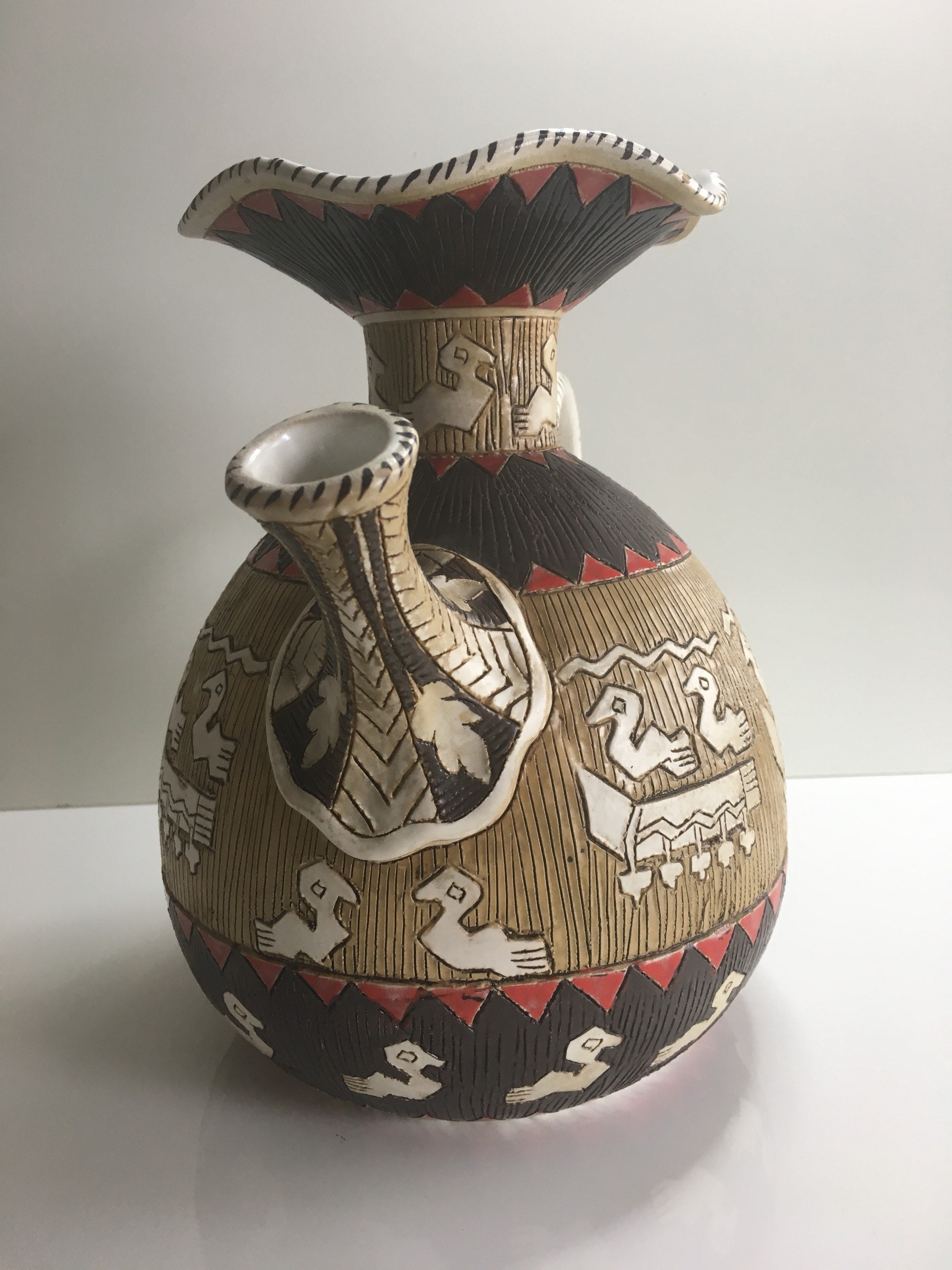 Antique Majolica | Volpi Serafino Deruta 1930s, Italian Art Ceramic Handmade — photo 6 of 8