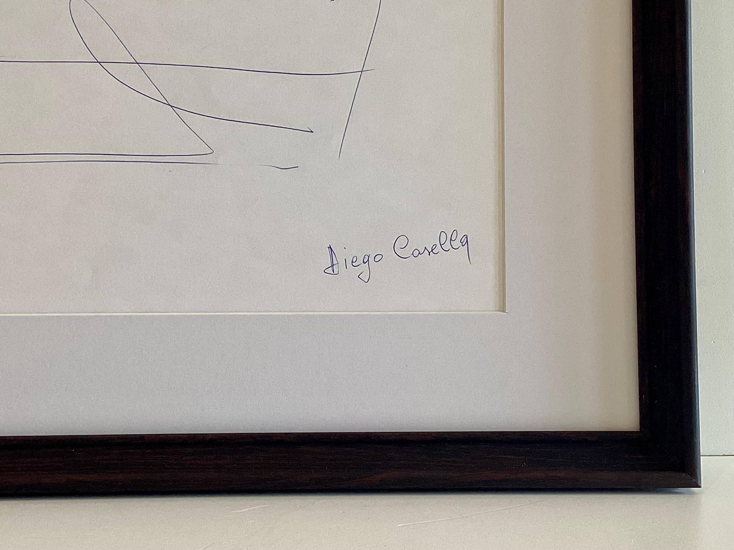 Abstract Drawing  Artwork | Casella-Pc-1954 "Futuro" Ink Drawing Signed Contemporary Design — photo 11 of 11