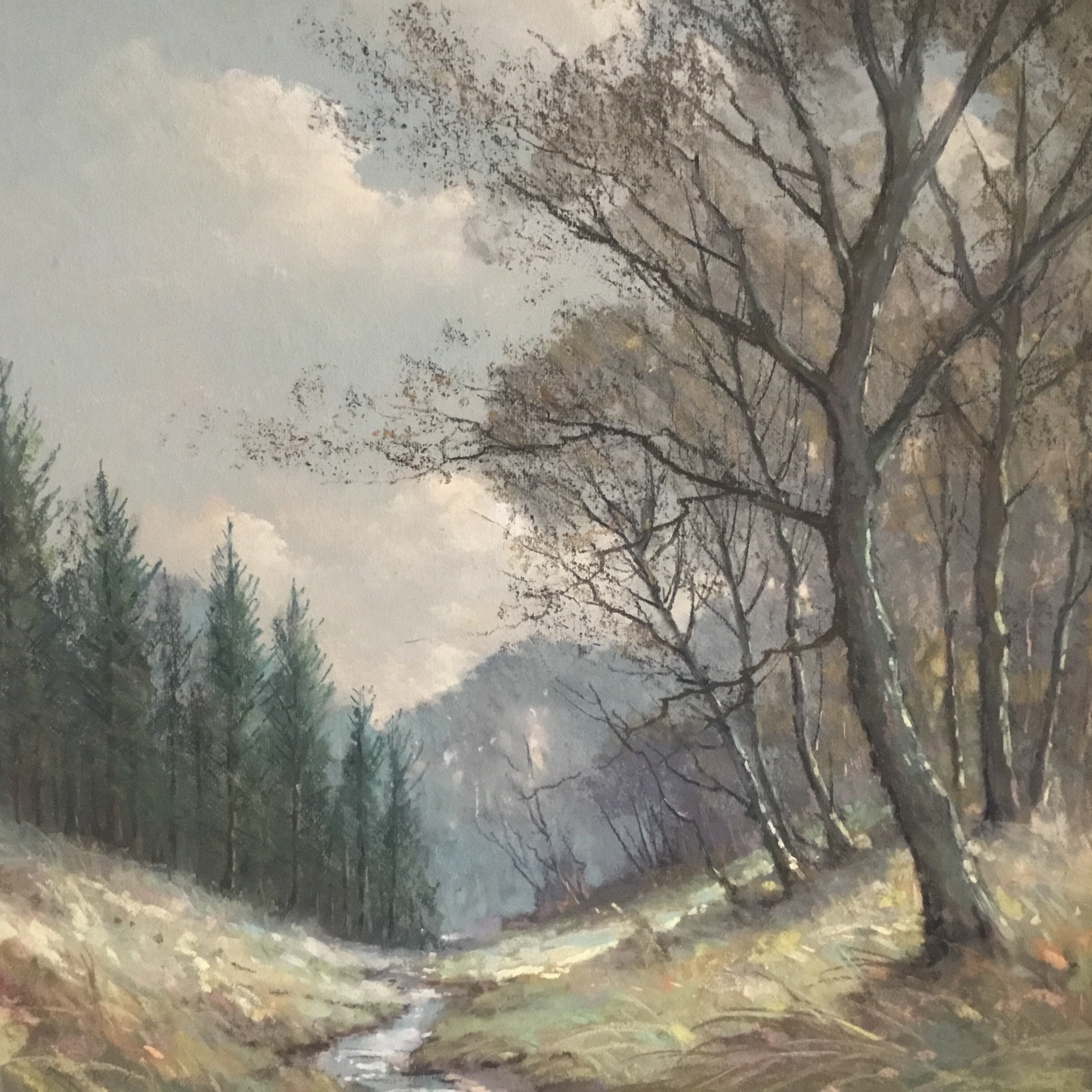 Vintage Pastel Painting | Garstin Cox Mountain Landscape, 1920s Signed Artwork — photo 7 of 10