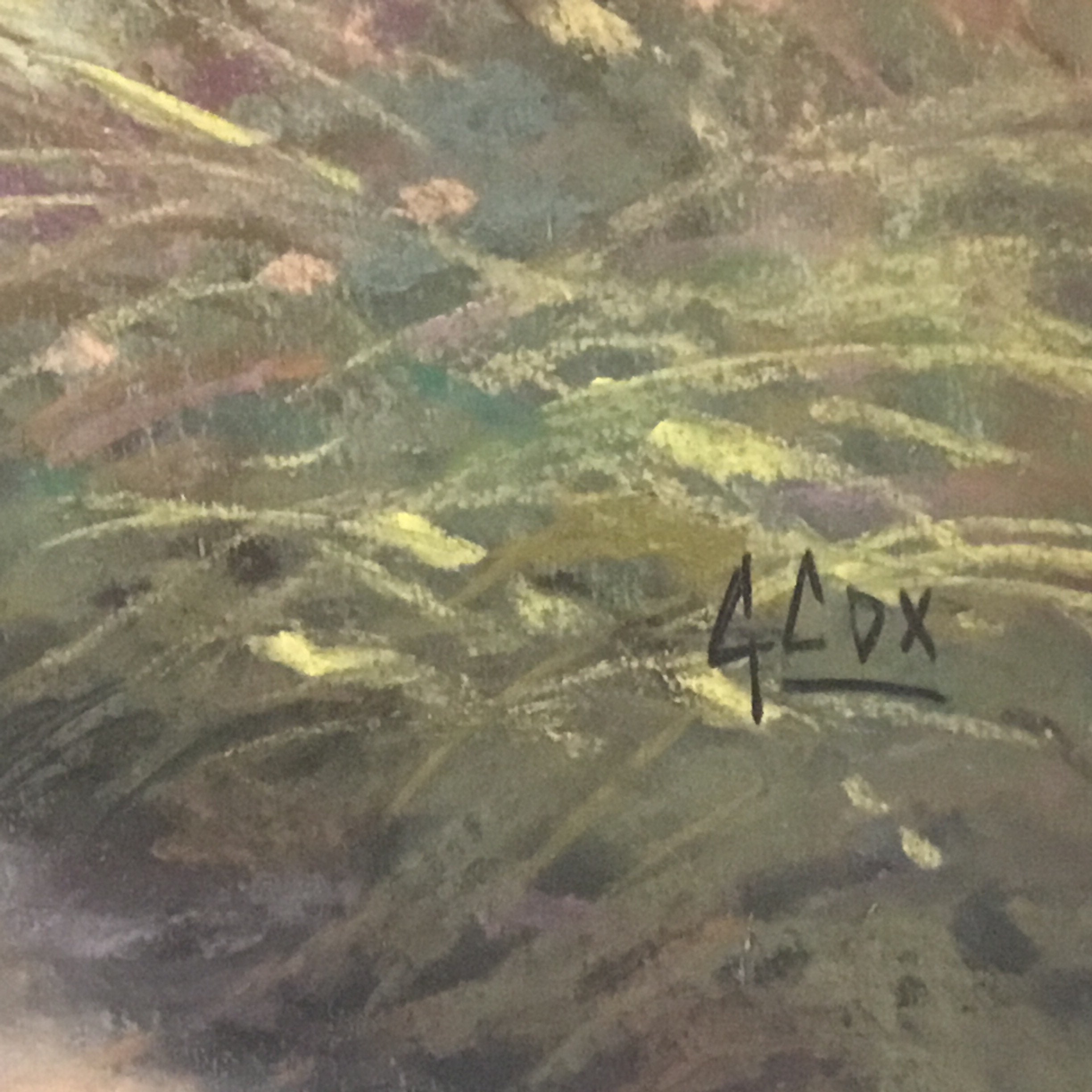 Vintage Pastel Painting | Garstin Cox Mountain Landscape, 1920s Signed Artwork — photo 9 of 10