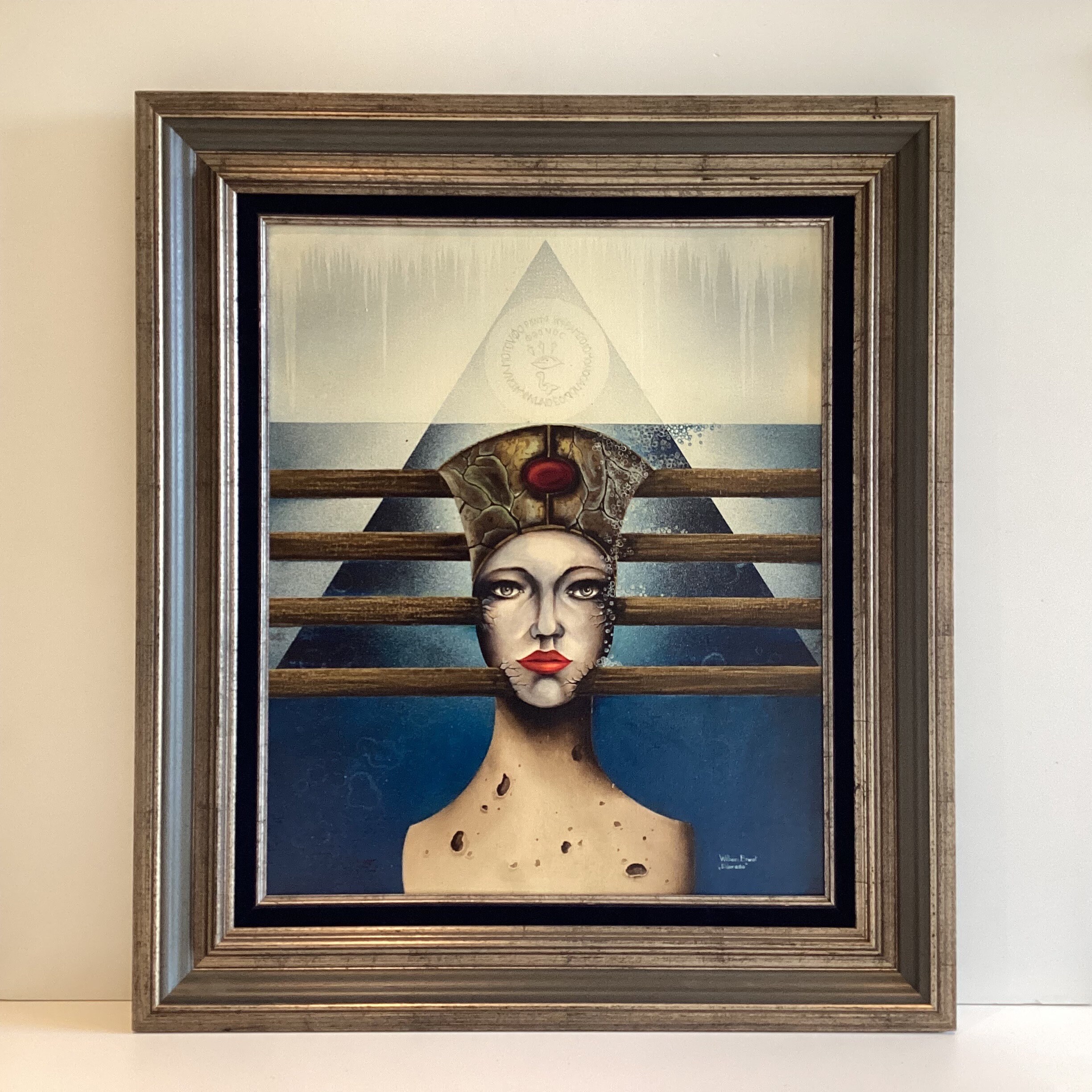 Surrealist Painting | William Brunet 1980s "Eldorado" Large Oil, French Artist — photo 2 of 9