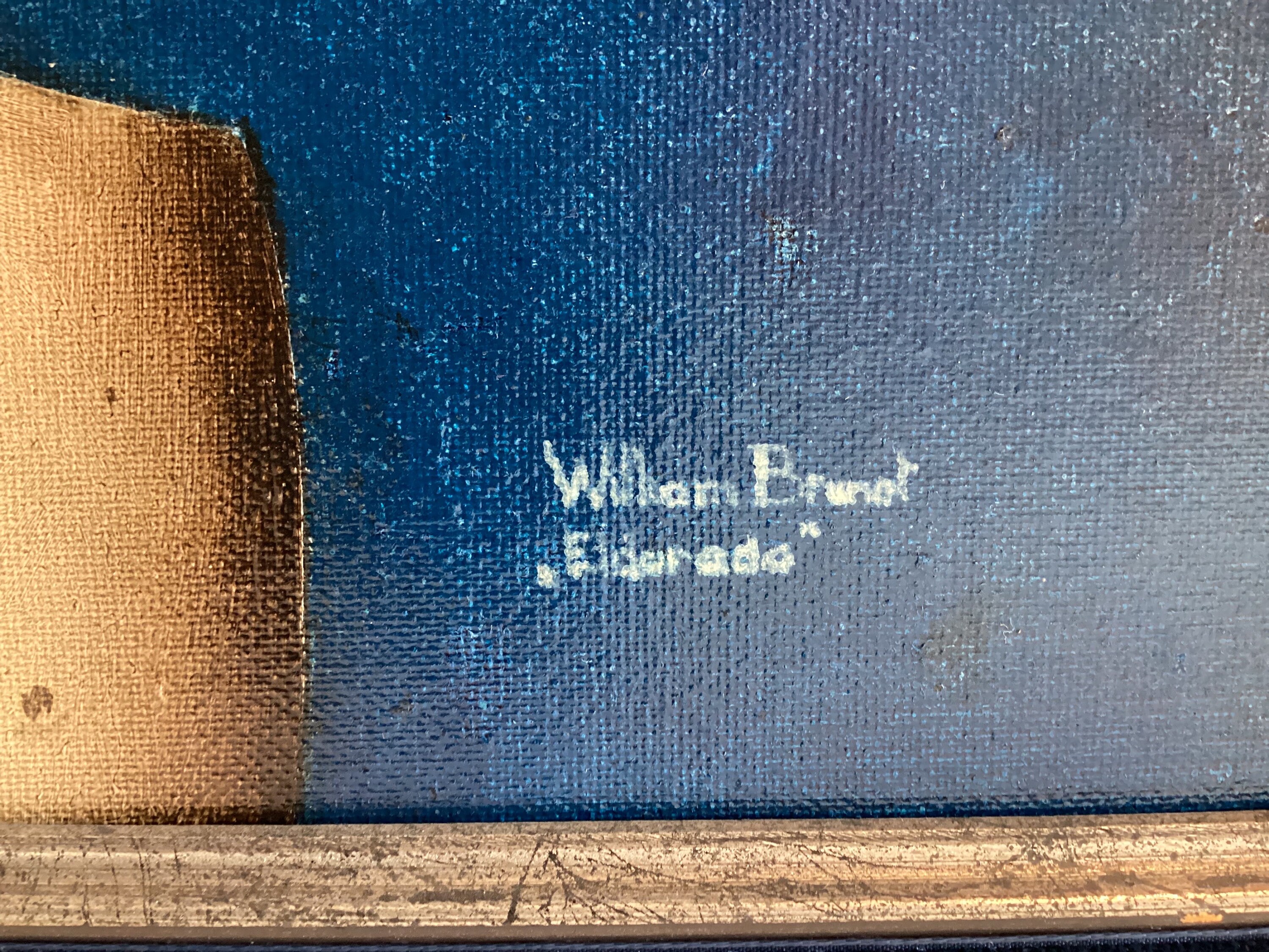 Surrealist Painting | William Brunet 1980s "Eldorado" Large Oil, French Artist — photo 8 of 9