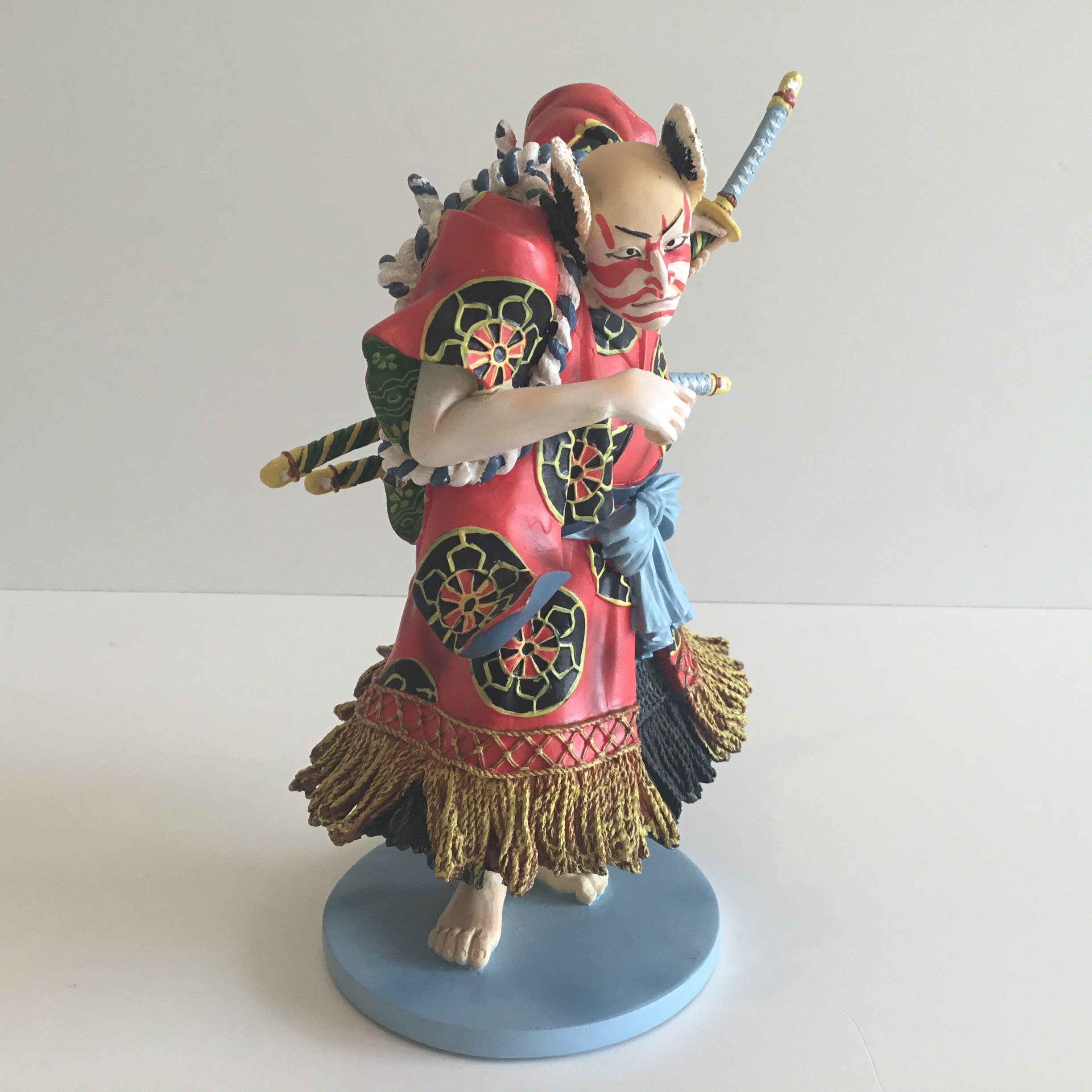 Vintage Figurine | Japanese Samurai Kunisada Parastone Sculpture, Hand-Painted Resin — photo 4 of 11