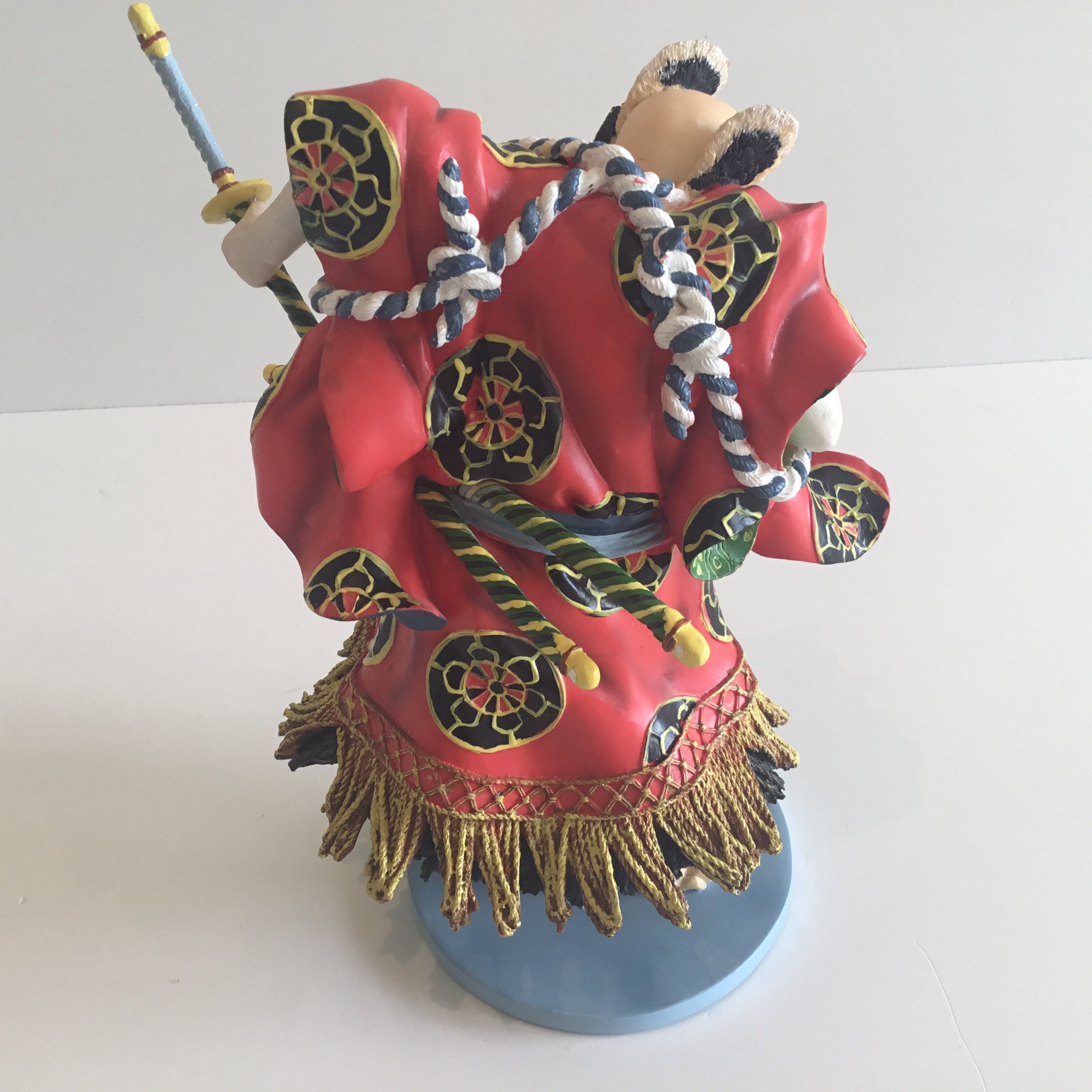 Vintage Figurine | Japanese Samurai Kunisada Parastone Sculpture, Hand-Painted Resin — photo 7 of 11