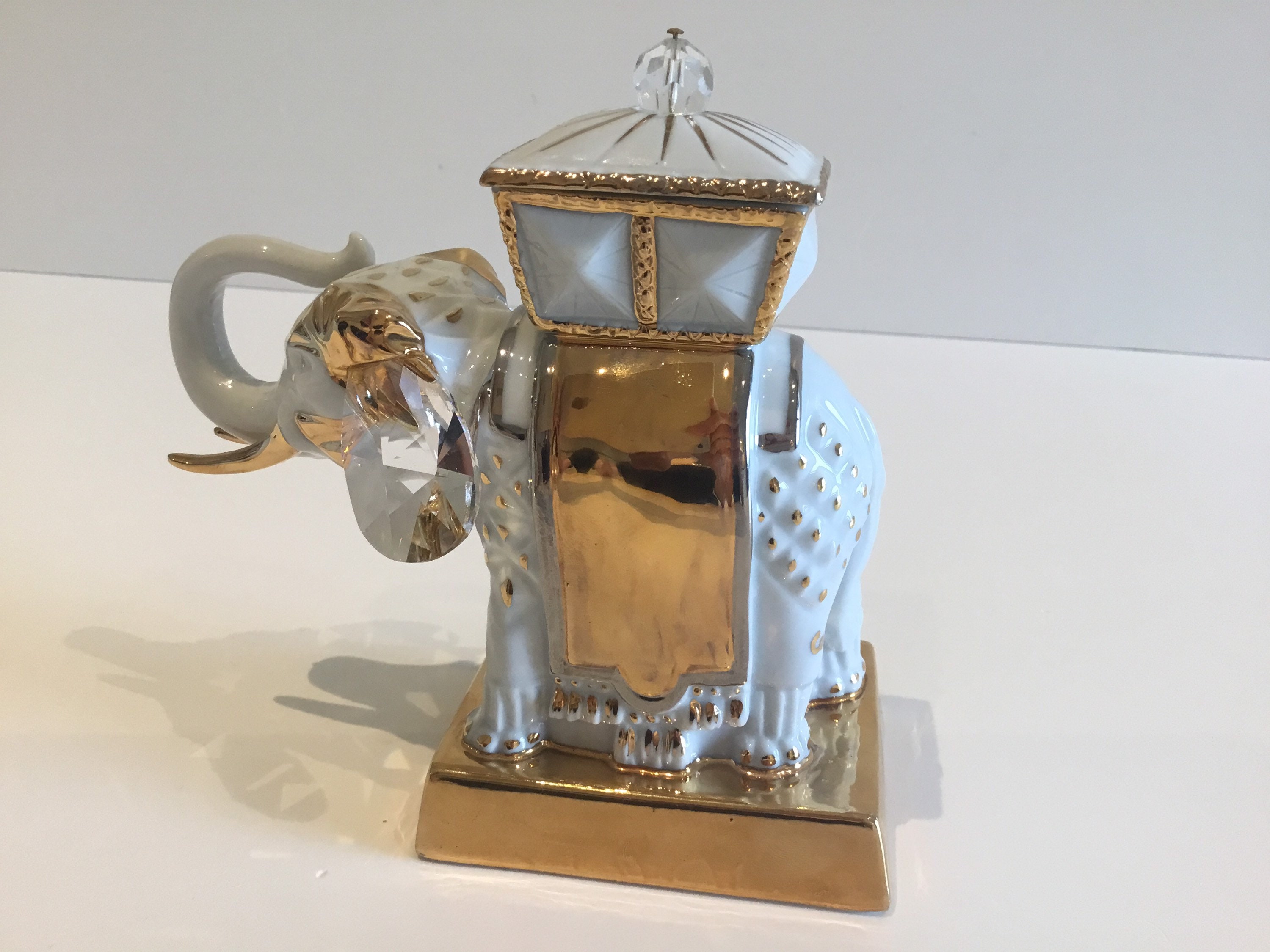 Porcelain Figurine | Elephant 1950s Carpié Luxury Made In Italy — photo 6 of 10