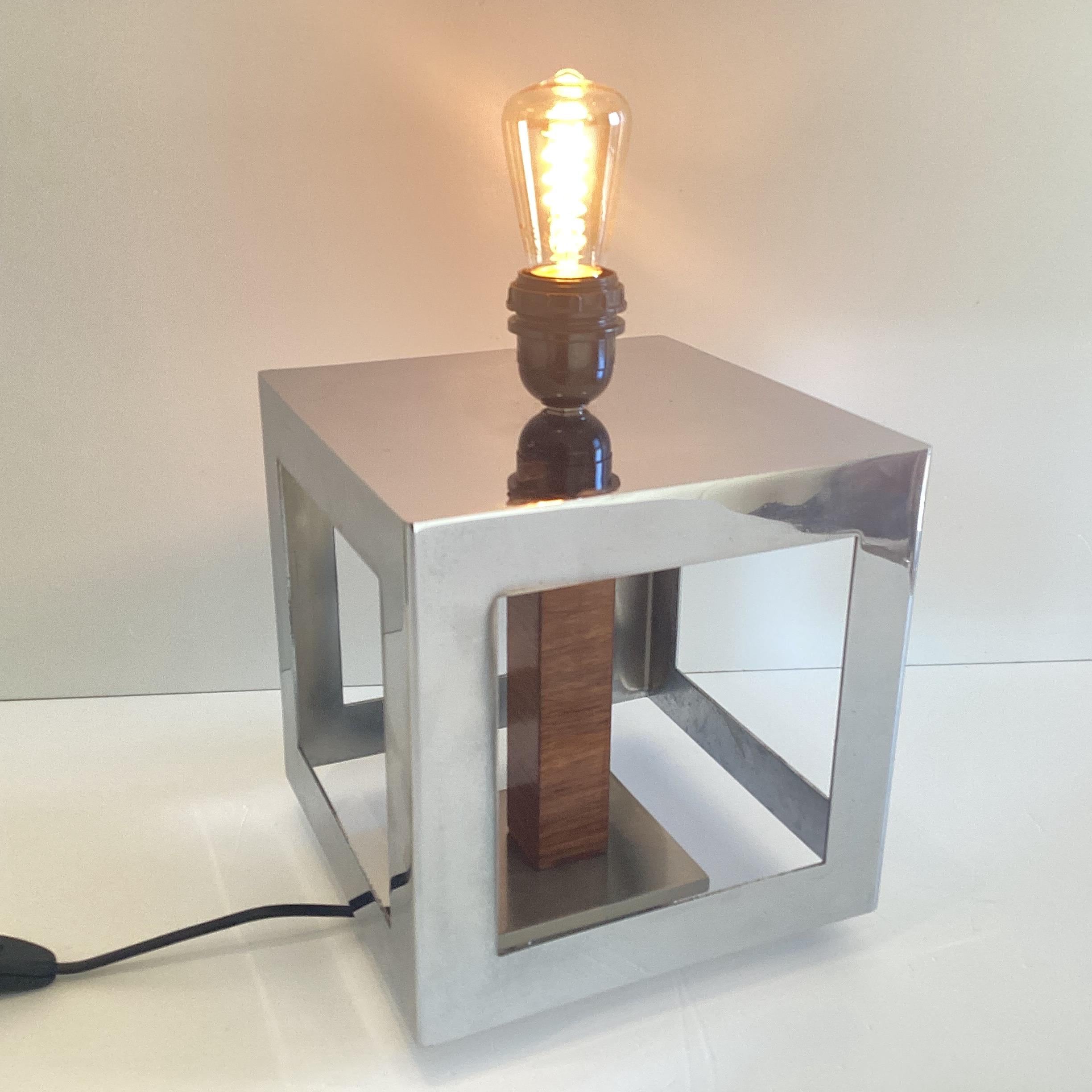 Vintage Lamp | Diego Casella-Pc-1954 Sculptural Cube Light, MA.IA 2001 Conceptual Design Obiect — photo 2 of 11