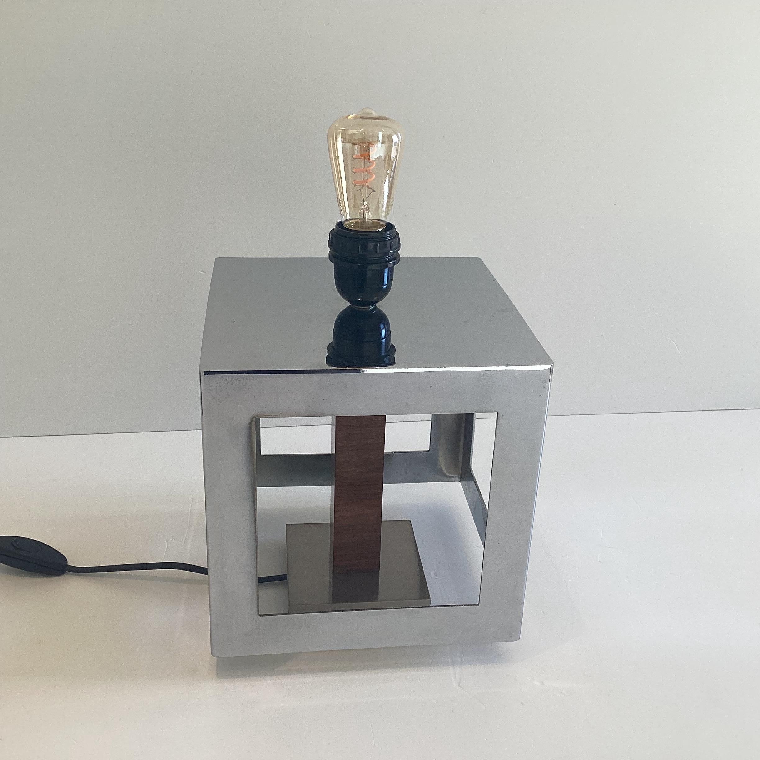 Vintage Lamp | Diego Casella-Pc-1954 Sculptural Cube Light, MA.IA 2001 Conceptual Design Obiect — photo 11 of 11