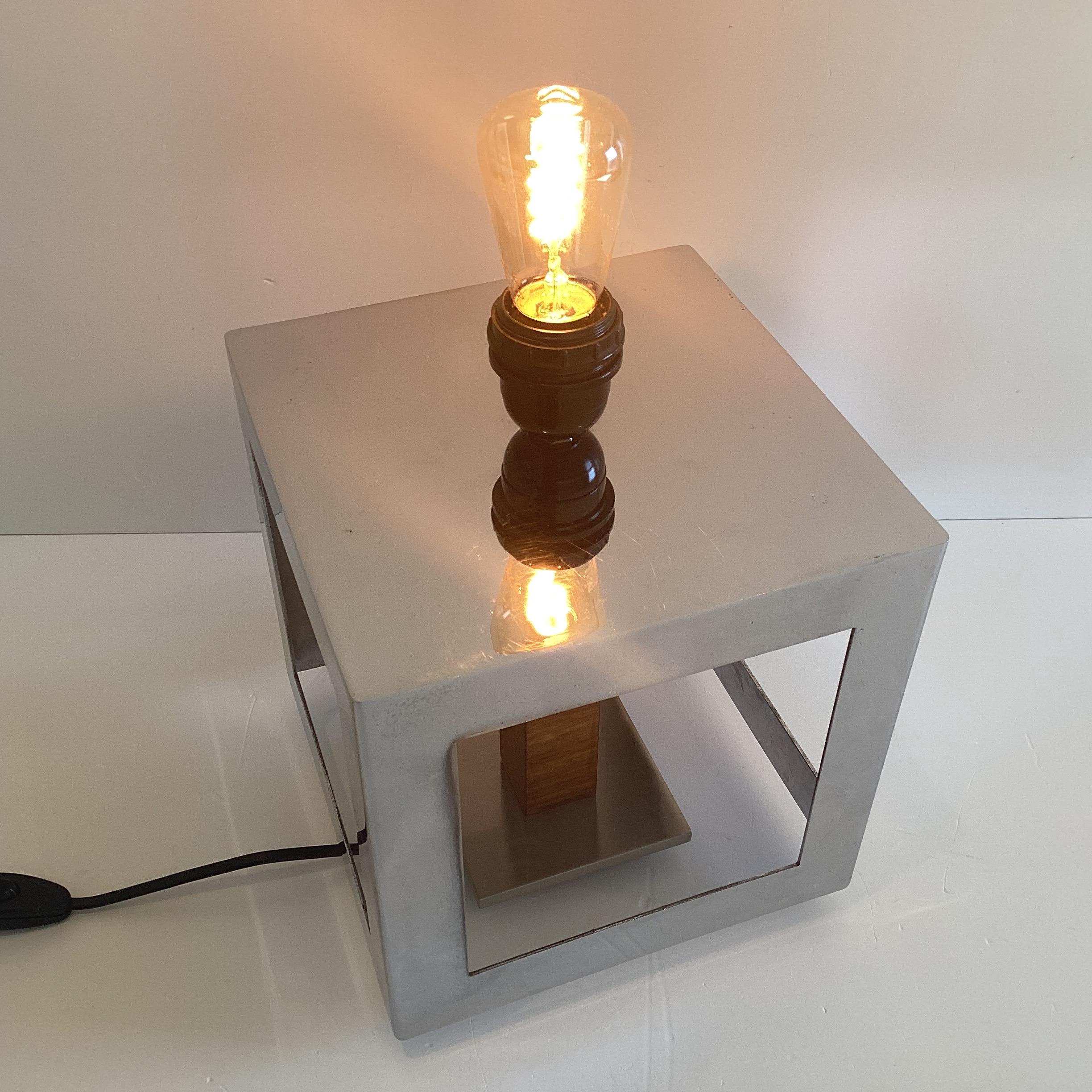 Vintage Lamp | Diego Casella-Pc-1954 Sculptural Cube Light, MA.IA 2001 Conceptual Design Obiect — photo 4 of 11