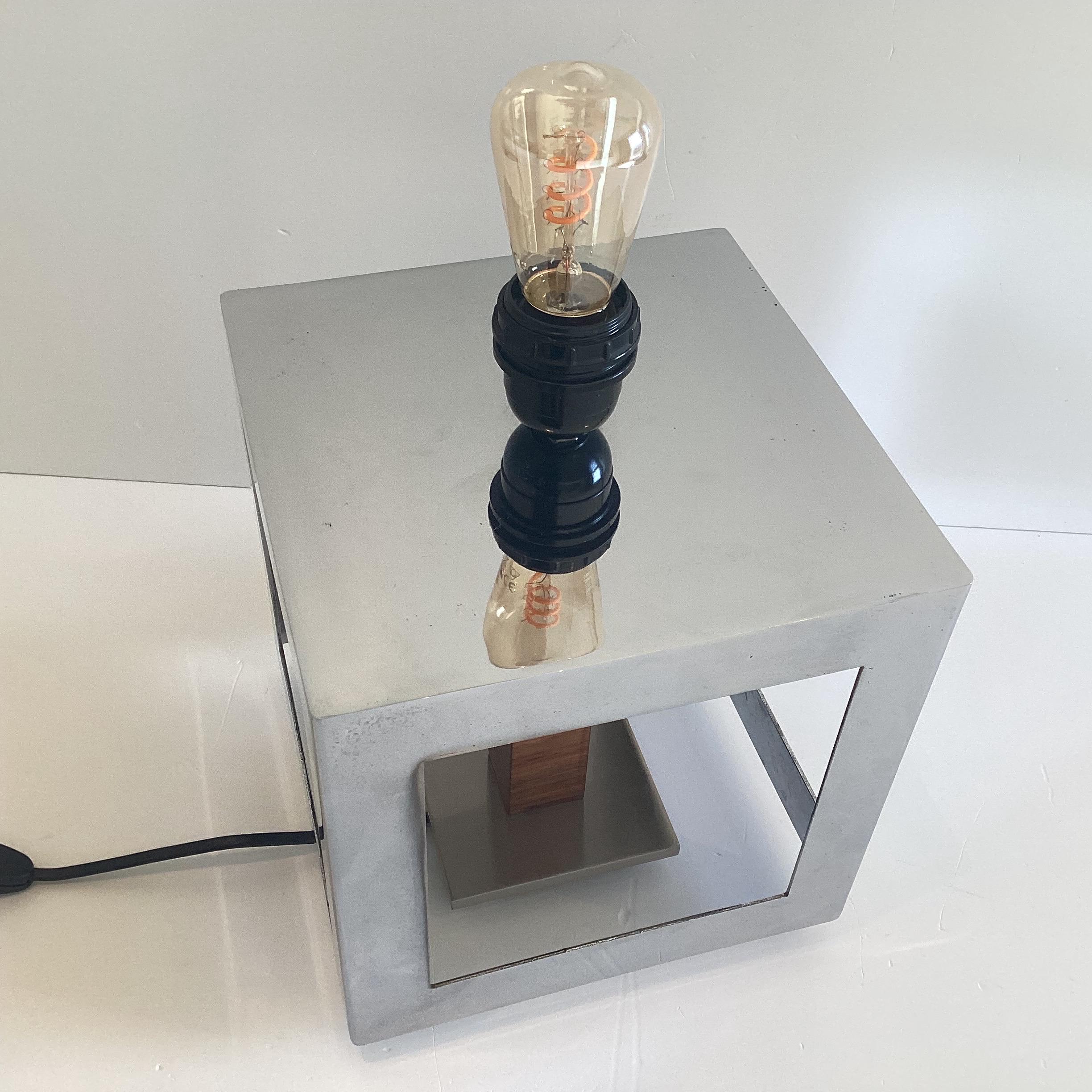 Vintage Lamp | Diego Casella-Pc-1954 Sculptural Cube Light, MA.IA 2001 Conceptual Design Obiect — photo 5 of 11