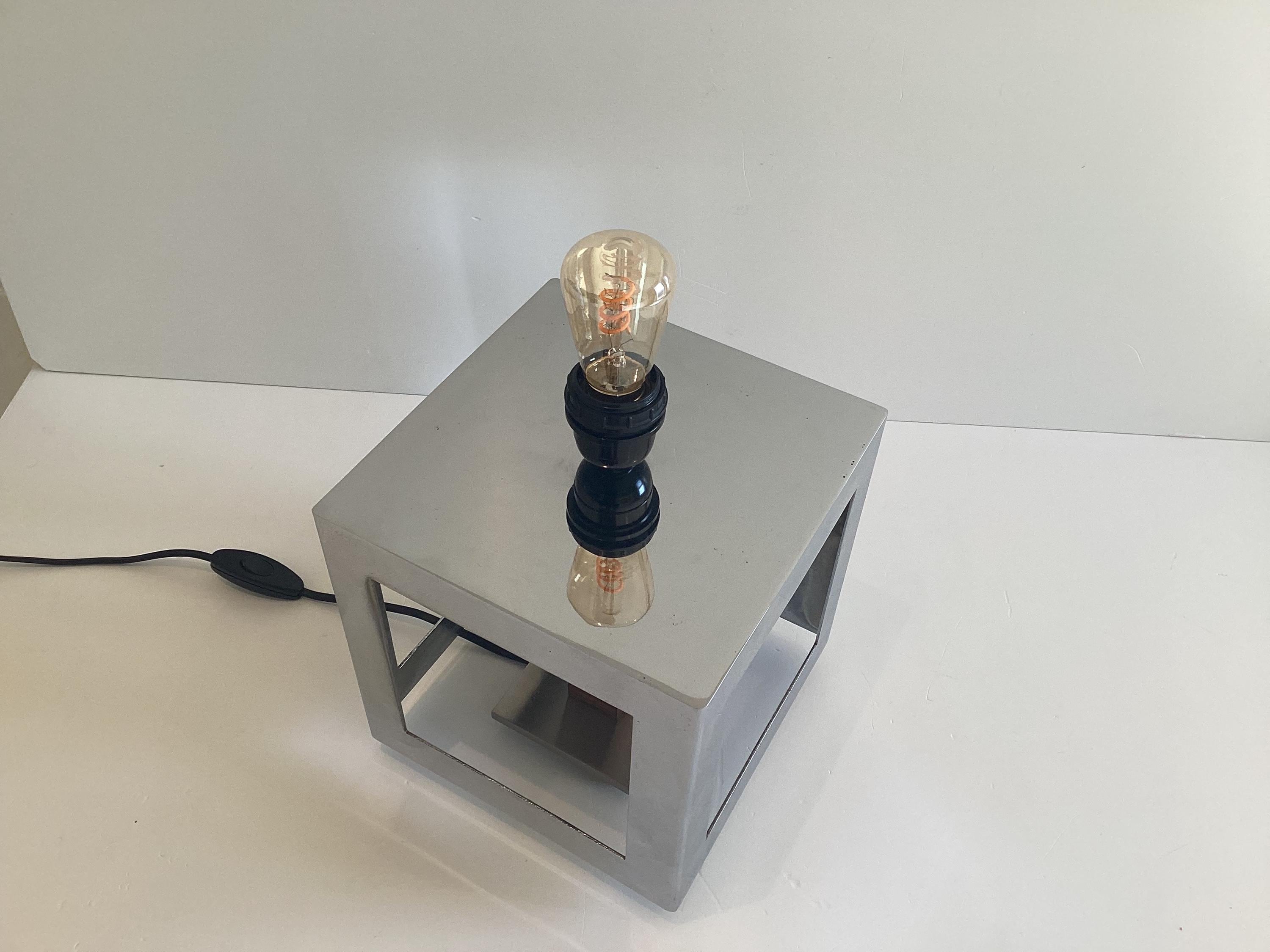 Vintage Lamp | Diego Casella-Pc-1954 Sculptural Cube Light, MA.IA 2001 Conceptual Design Obiect — photo 6 of 11