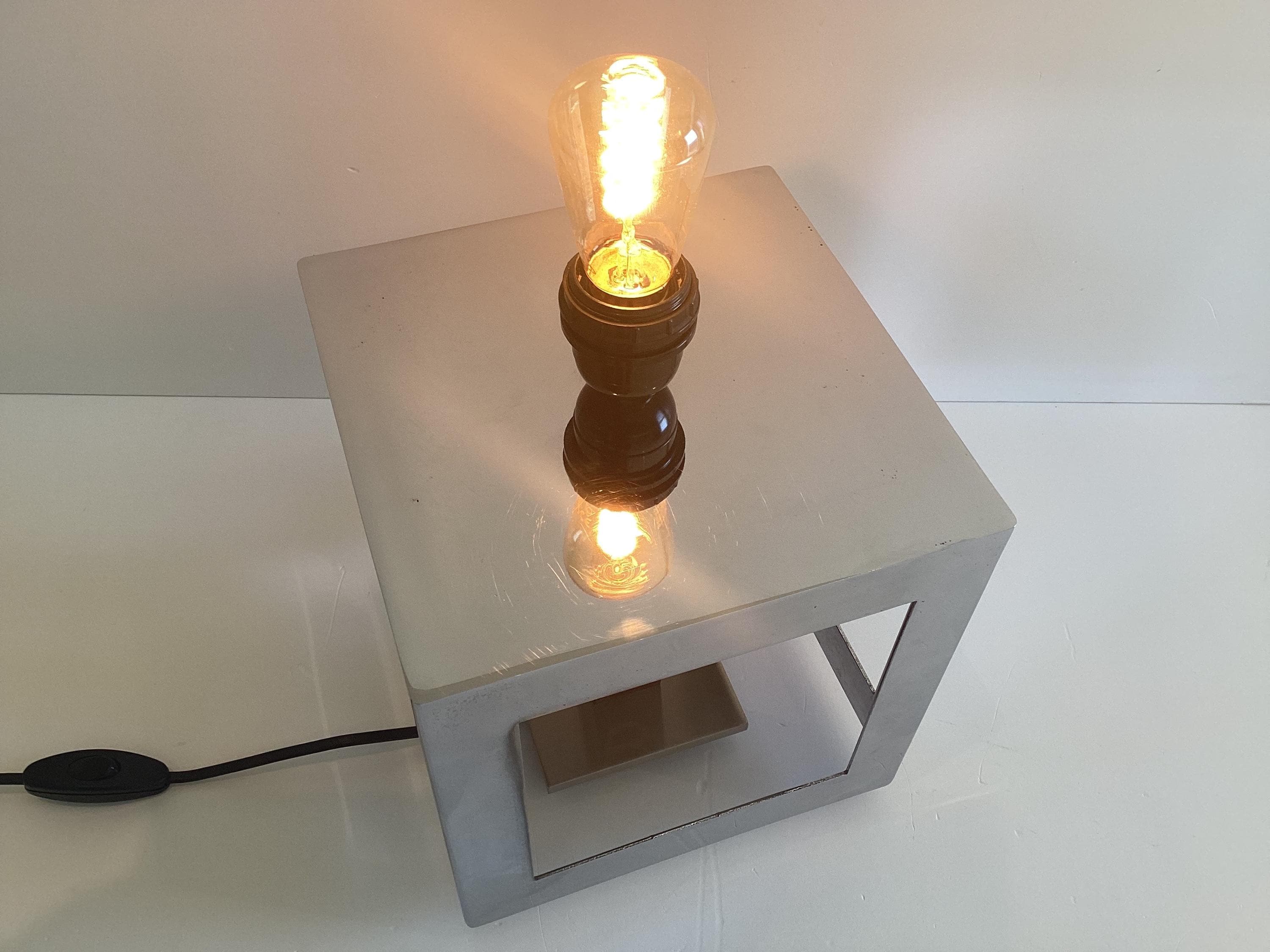 Vintage Lamp | Diego Casella-Pc-1954 Sculptural Cube Light, MA.IA 2001 Conceptual Design Obiect — photo 7 of 11