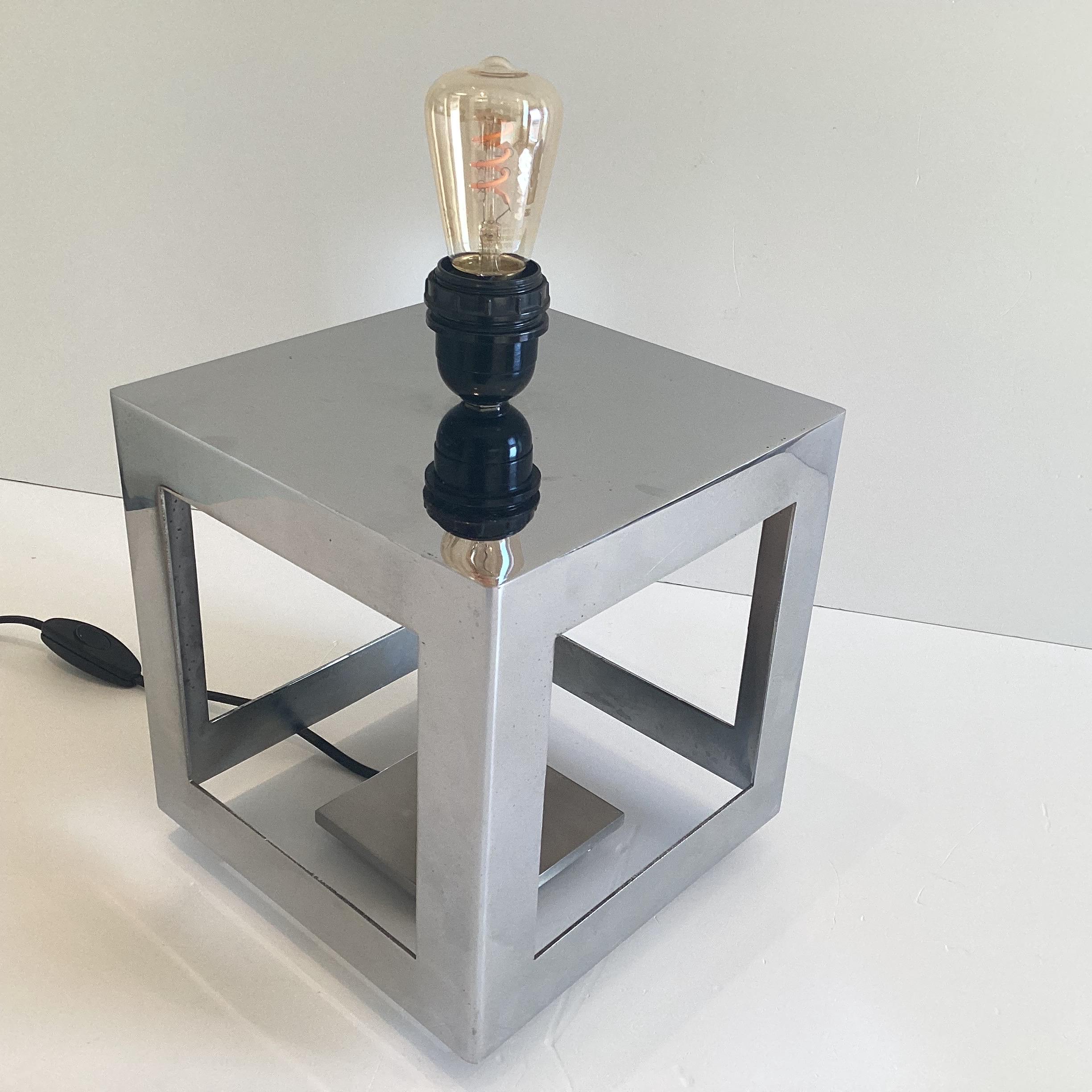 Vintage Lamp | Diego Casella-Pc-1954 Sculptural Cube Light, MA.IA 2001 Conceptual Design Obiect — photo 8 of 11
