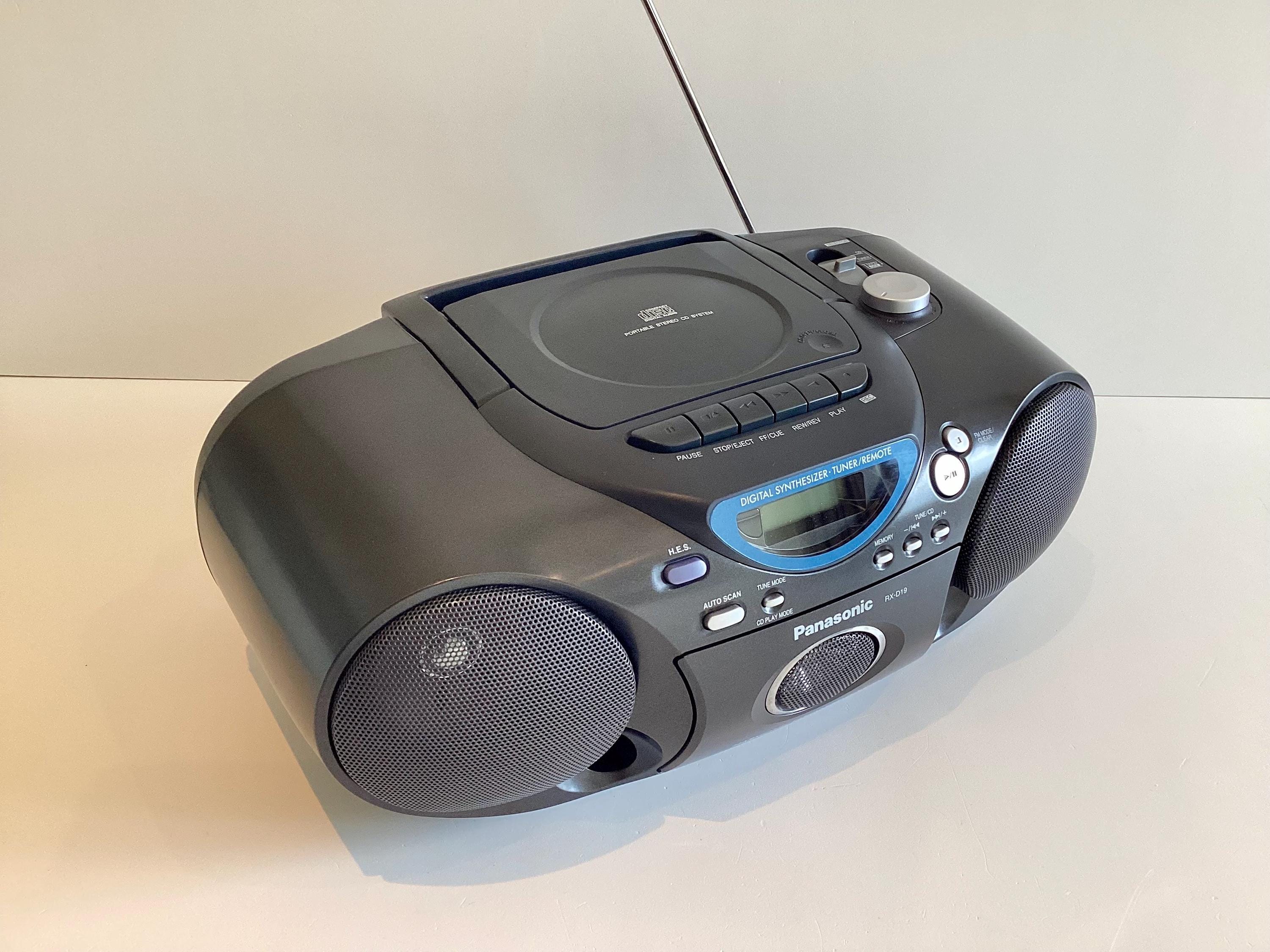 Vintage Boombox Panasonic RX-D19, CD Radio Cassette Stereo, Portable Audio System, Working — photo 3 of 11