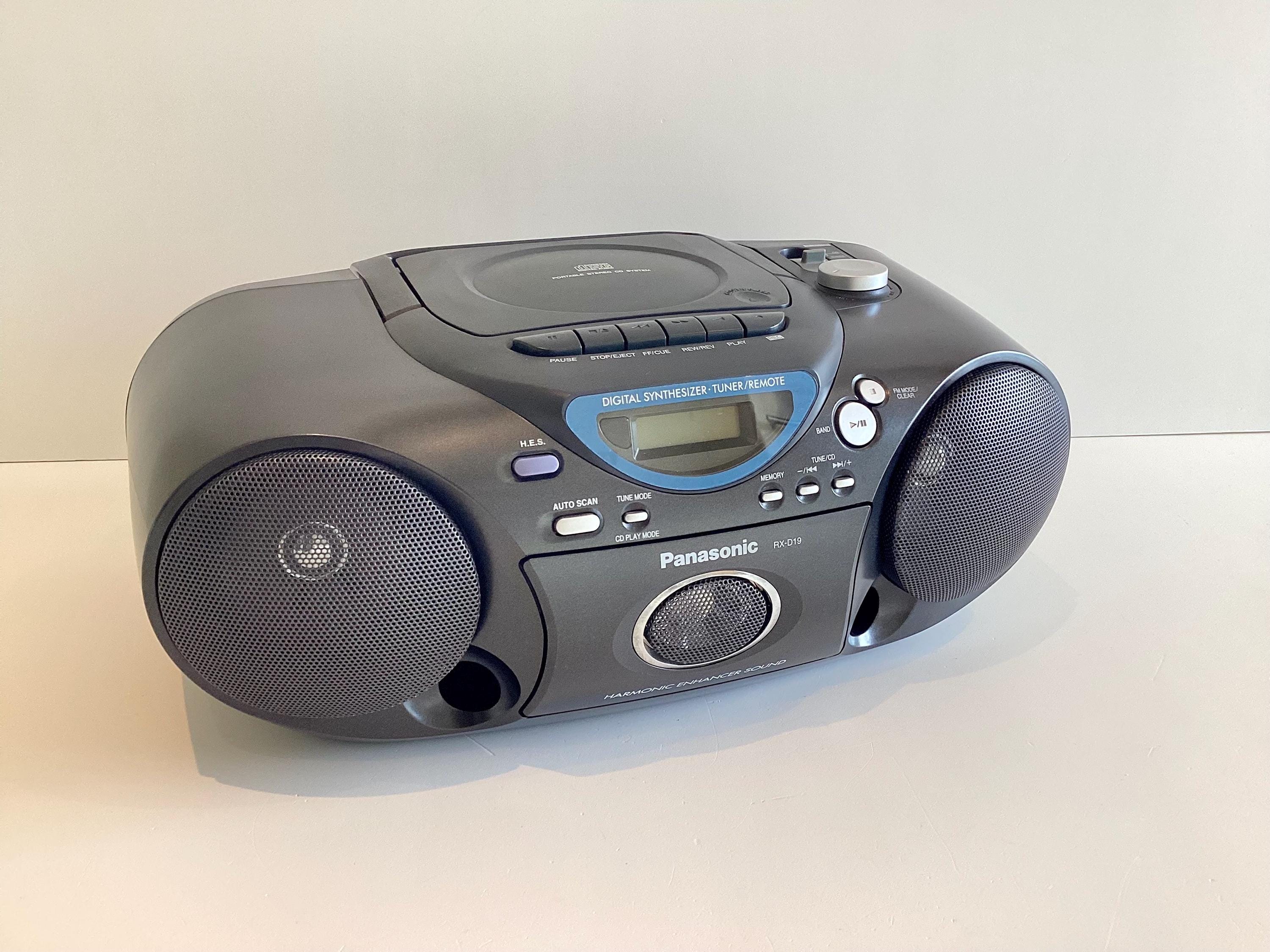 Vintage Boombox Panasonic RX-D19, CD Radio Cassette Stereo, Portable Audio System, Working — photo 5 of 11