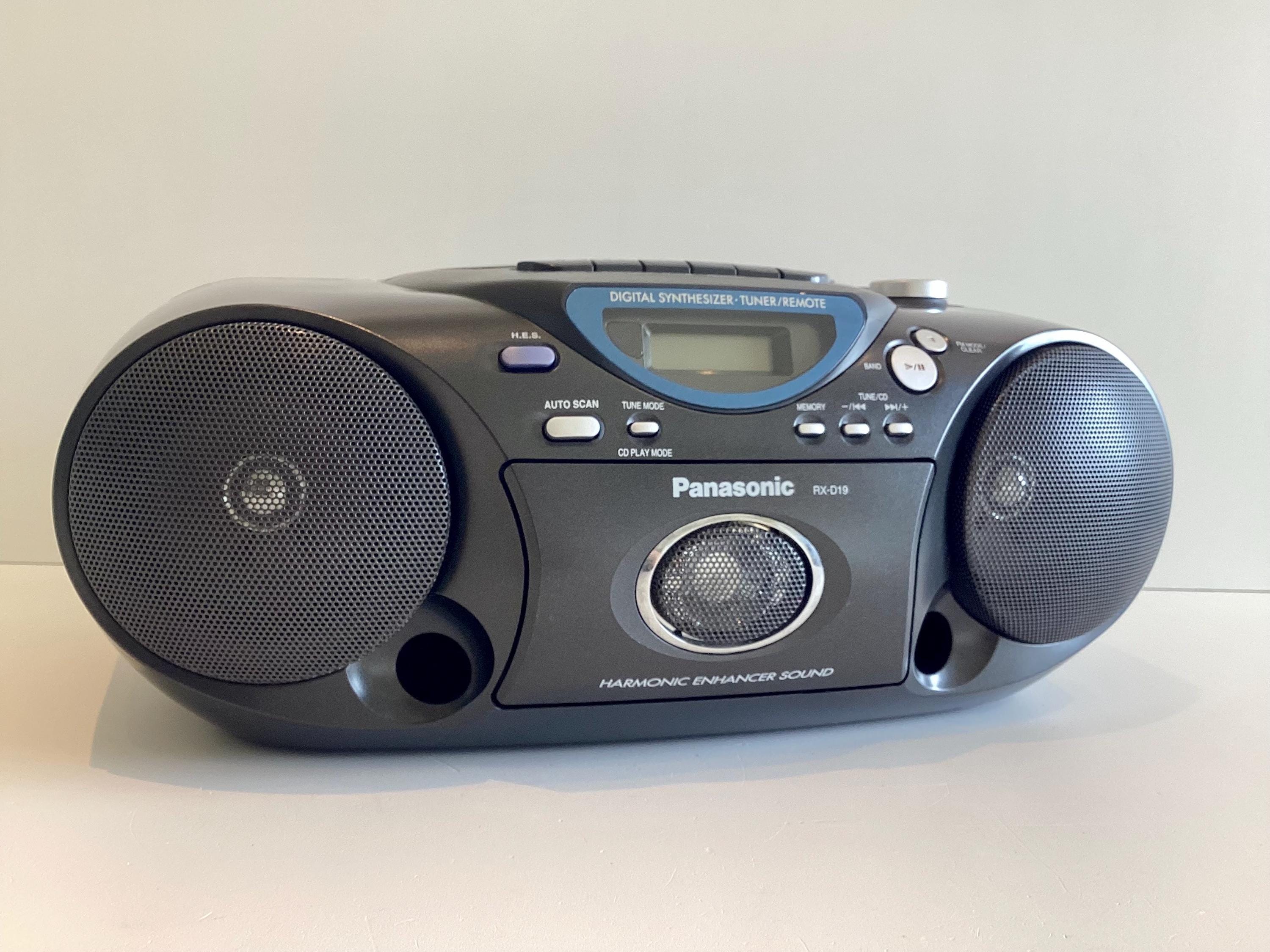 Vintage Boombox Panasonic RX-D19, CD Radio Cassette Stereo, Portable Audio System, Working — photo 6 of 11