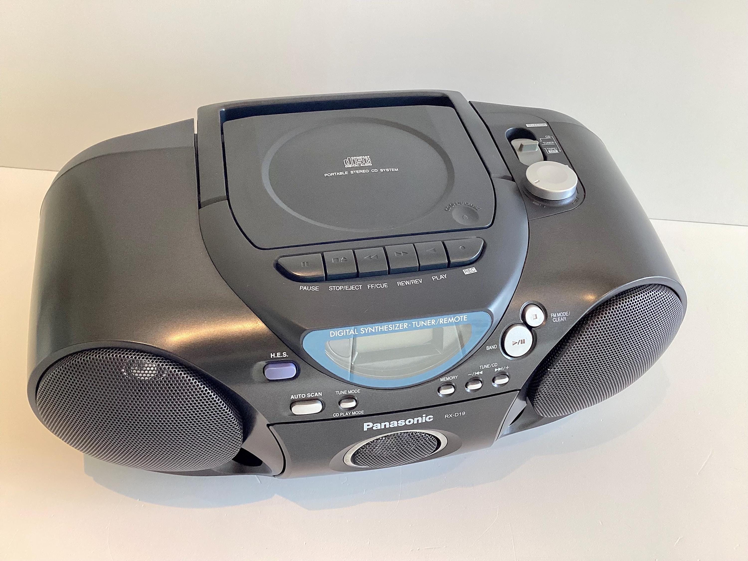 Vintage Boombox Panasonic RX-D19, CD Radio Cassette Stereo, Portable Audio System, Working — photo 7 of 11