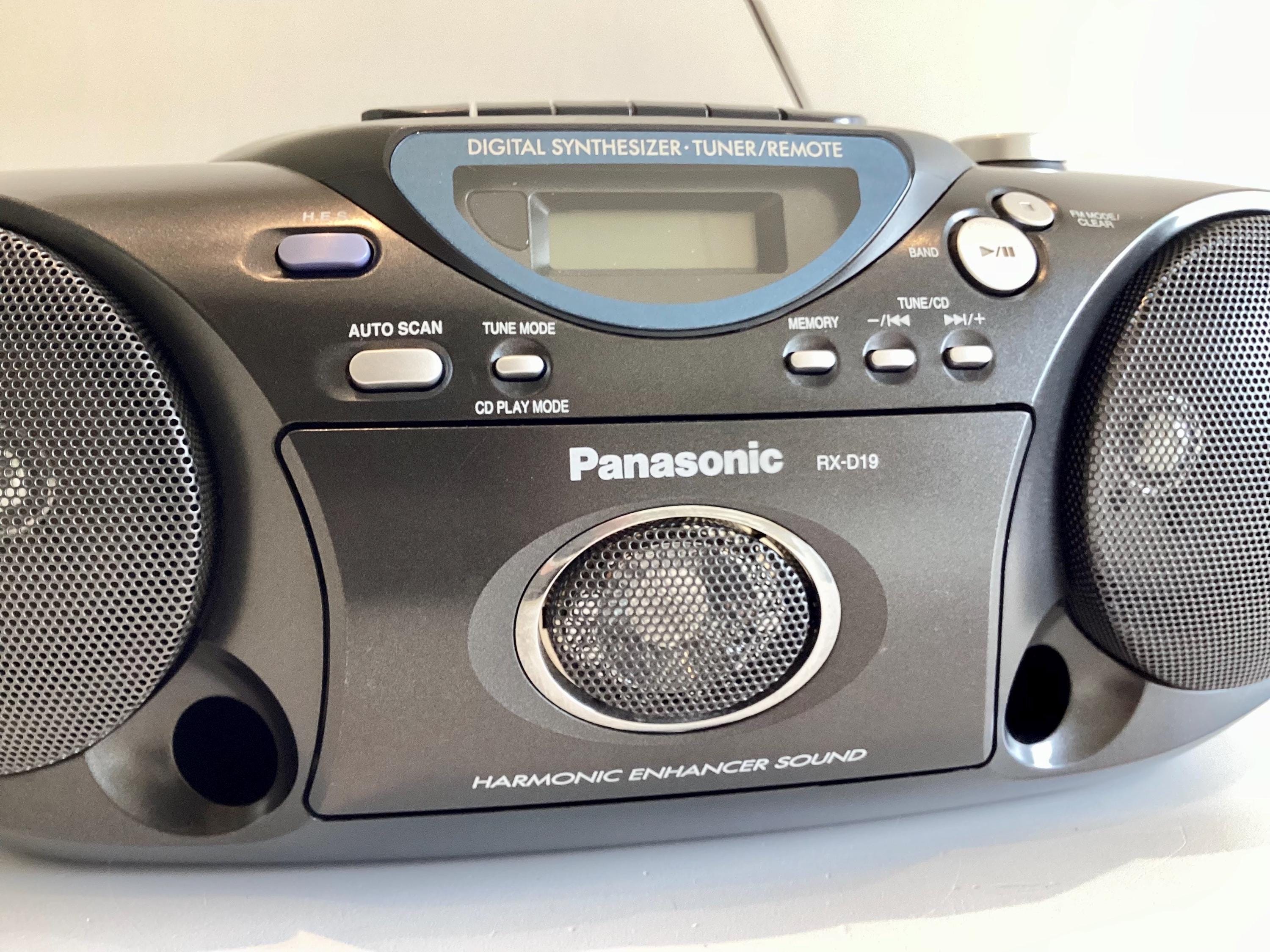 Vintage Boombox Panasonic RX-D19, CD Radio Cassette Stereo, Portable Audio System, Working — photo 8 of 11