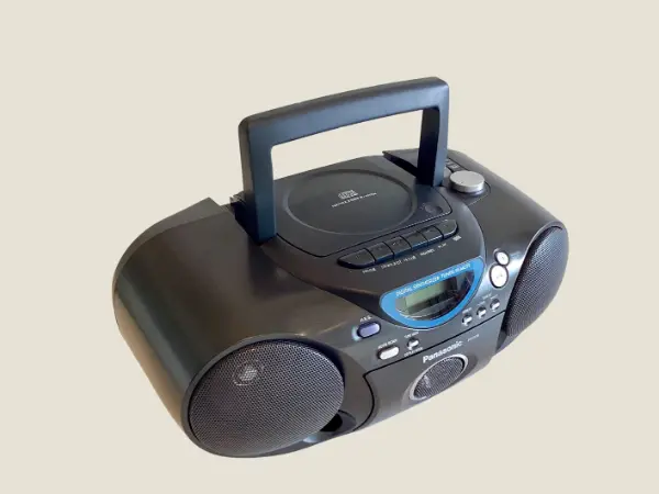 Vintage Boombox Panasonic RX-D19, CD Radio Cassette Stereo, Portable Audio System, Working