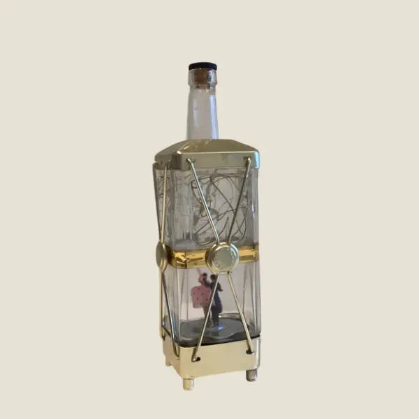 Vintage Bottle Dancer | 1950s Mechanical Music Box Decanter, Vintage Working Novelty