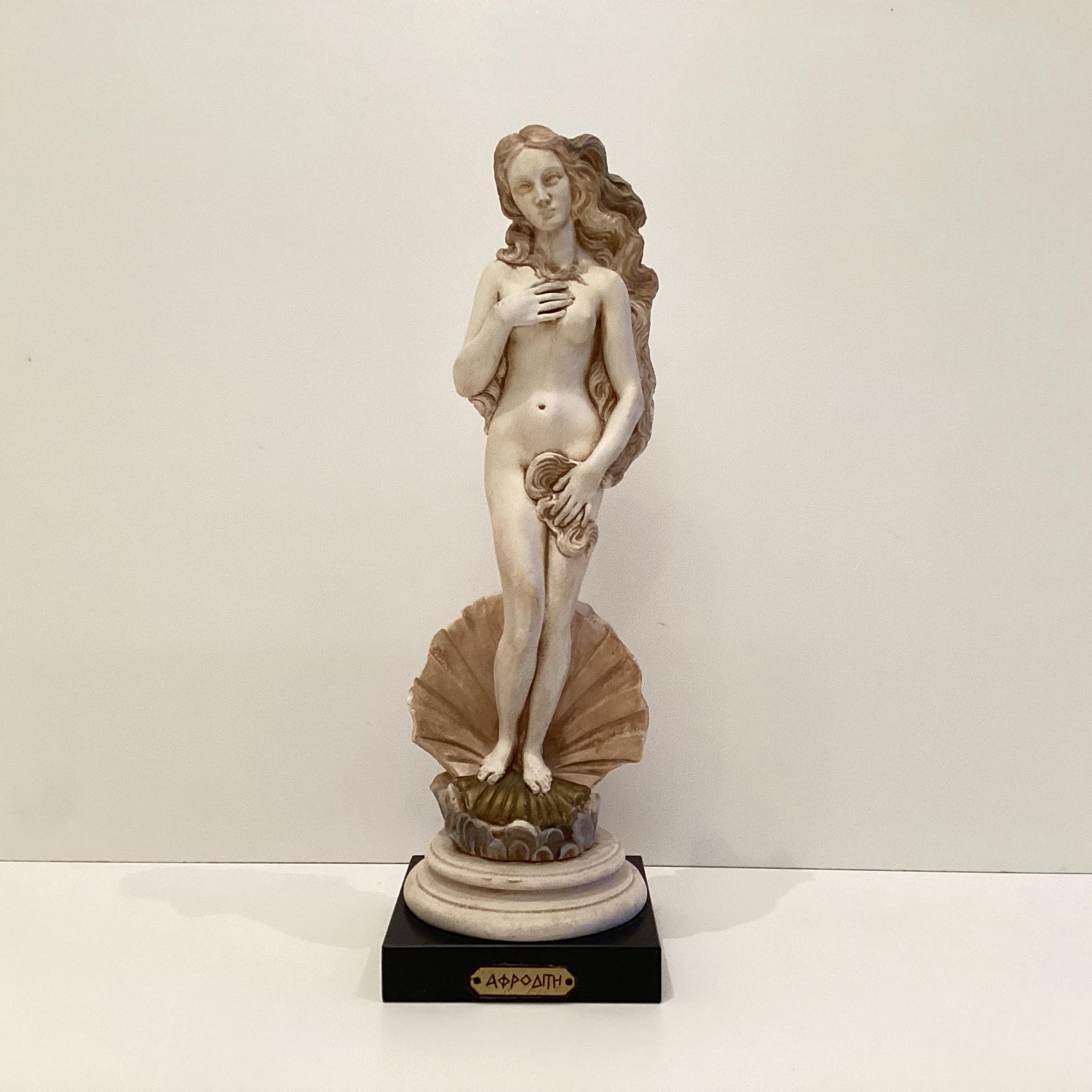Vintage Sculpture | 1960s Arnaldo Giannelli Aphrodite, Italian Marble Dust Composite — photo 2 of 9