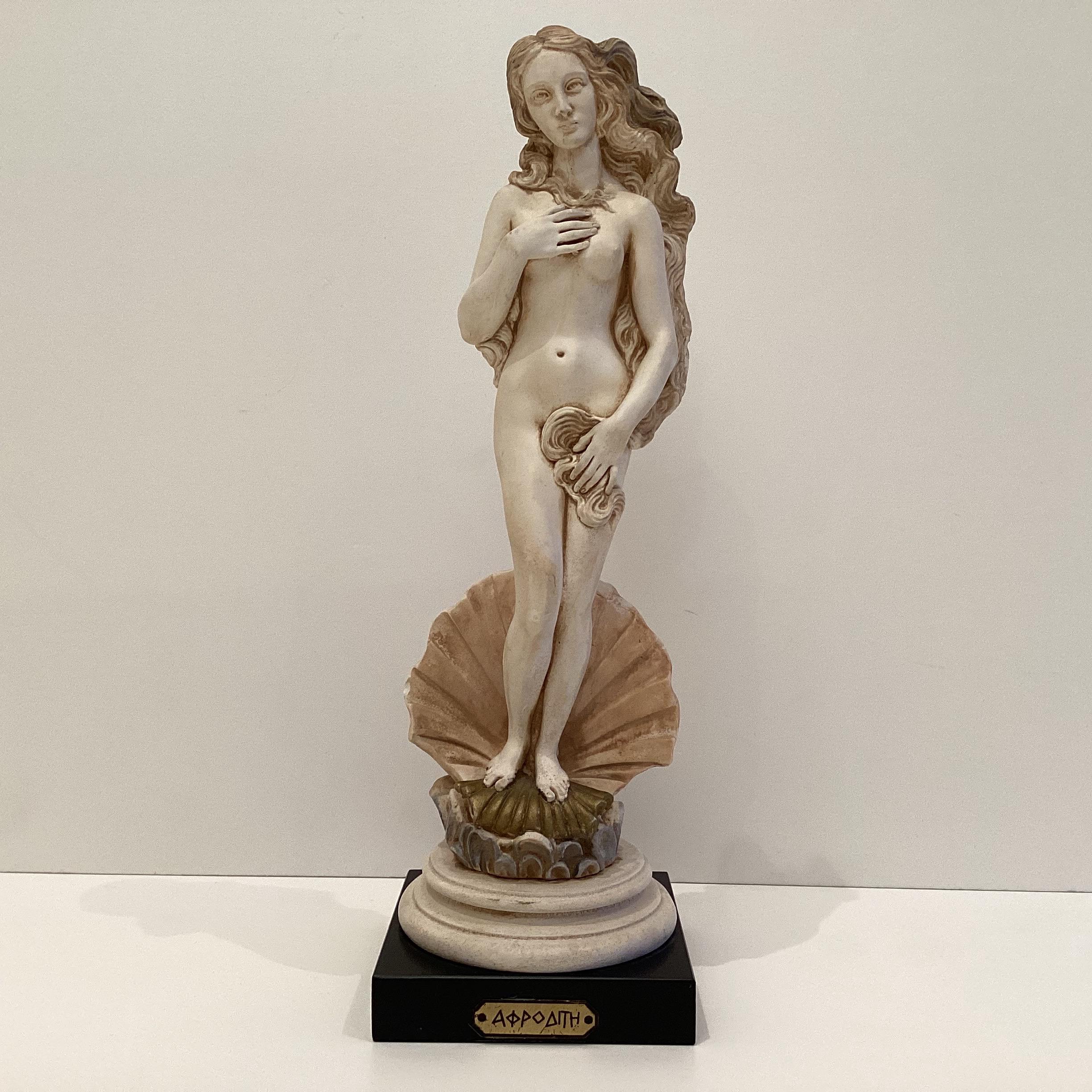 Vintage Sculpture | 1960s Arnaldo Giannelli Aphrodite, Italian Marble Dust Composite — photo 3 of 9