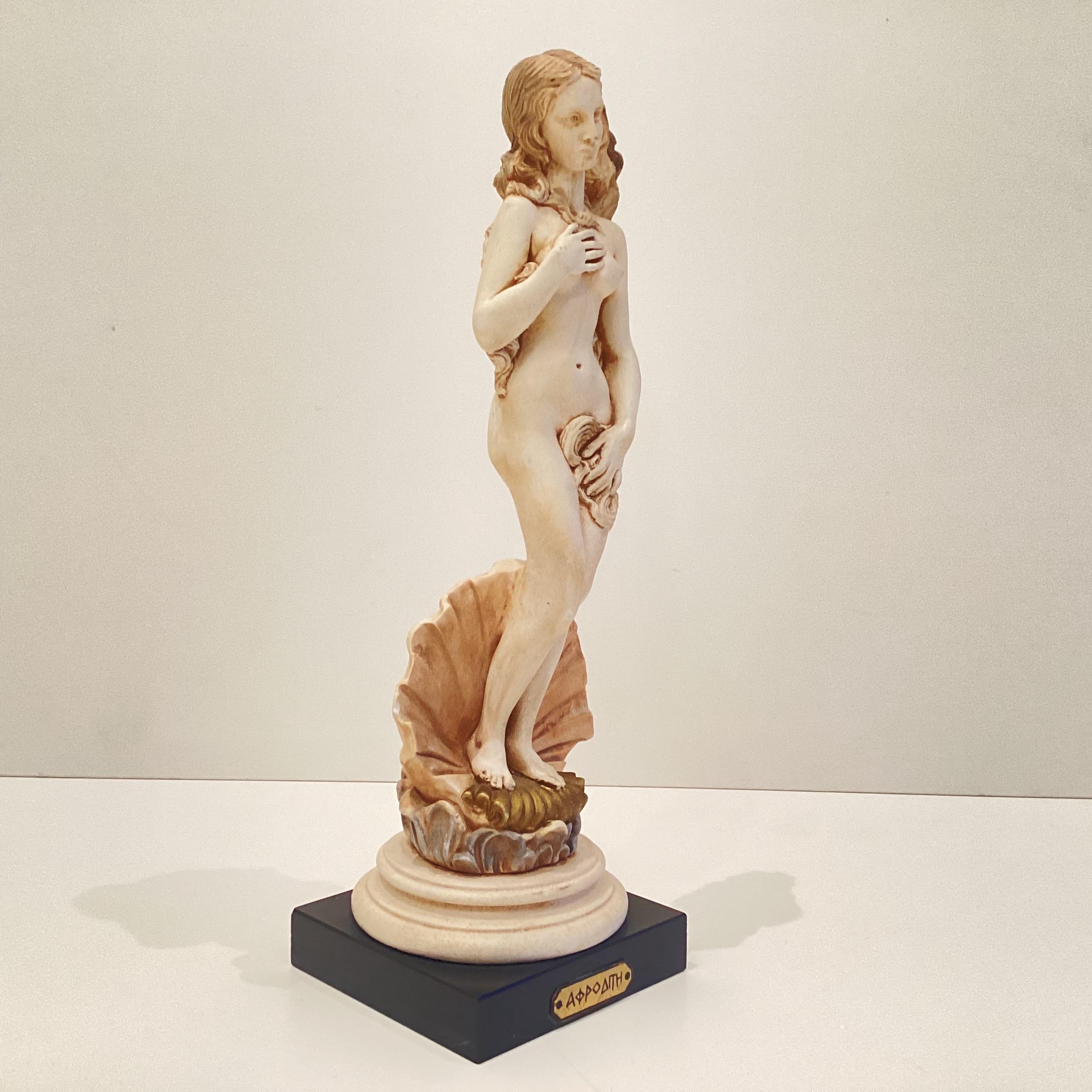 Vintage Sculpture | 1960s Arnaldo Giannelli Aphrodite, Italian Marble Dust Composite — photo 4 of 9