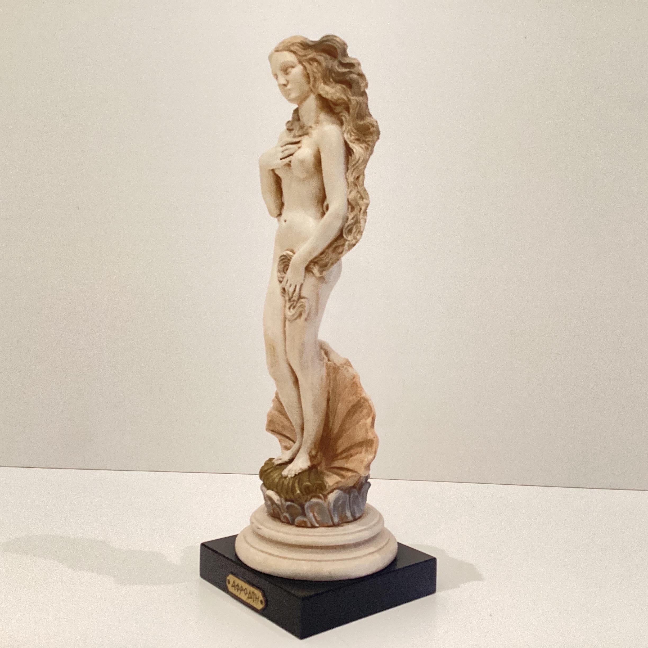 Vintage Sculpture | 1960s Arnaldo Giannelli Aphrodite, Italian Marble Dust Composite — photo 6 of 9