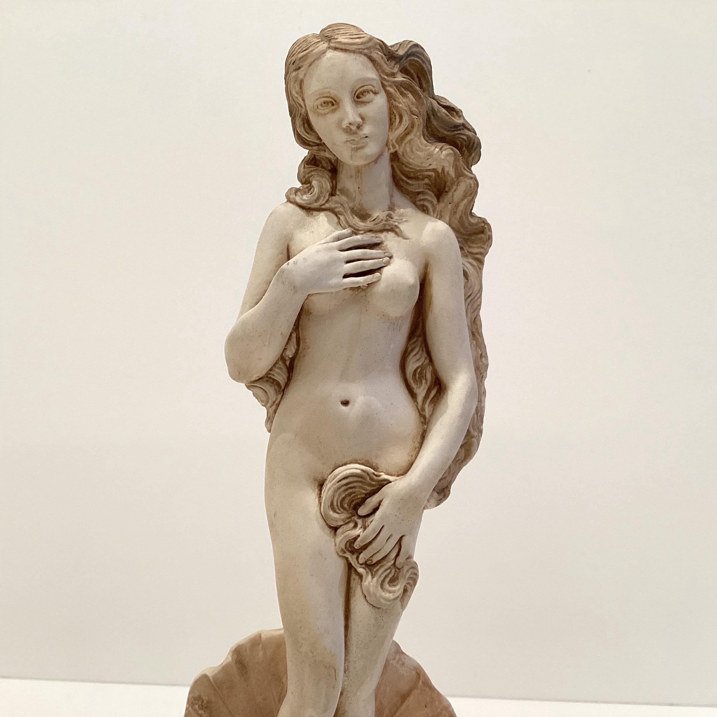 Vintage Sculpture | 1960s Arnaldo Giannelli Aphrodite, Italian Marble Dust Composite — photo 7 of 9