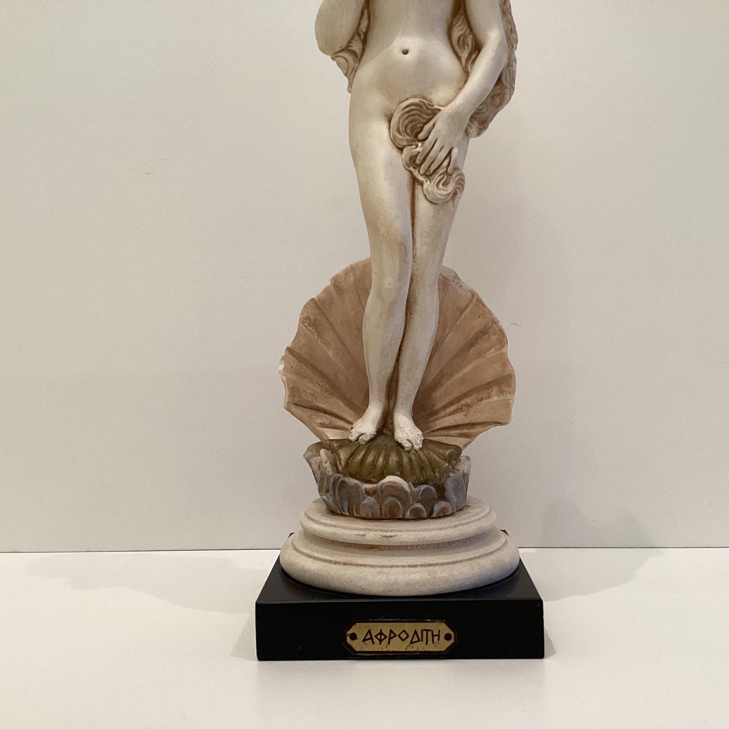 Vintage Sculpture | 1960s Arnaldo Giannelli Aphrodite, Italian Marble Dust Composite — photo 8 of 9