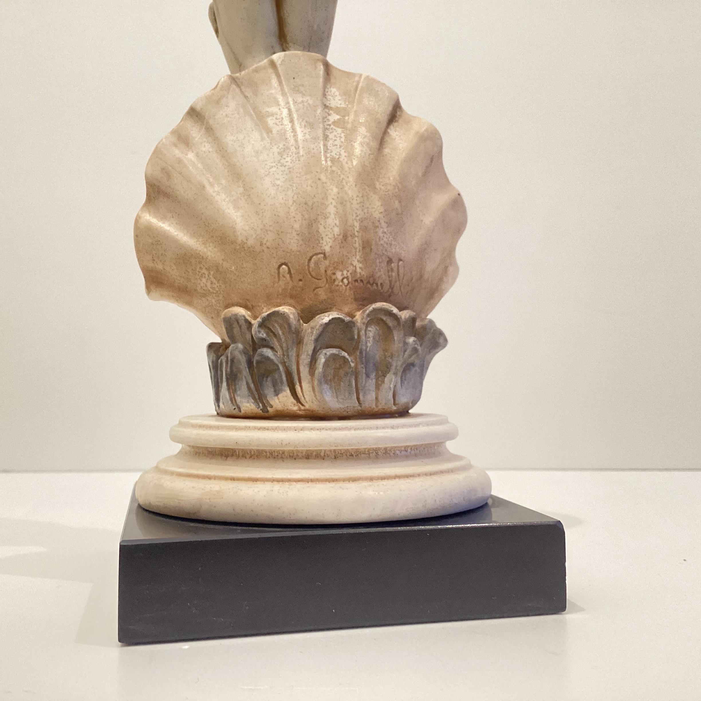 Vintage Sculpture | 1960s Arnaldo Giannelli Aphrodite, Italian Marble Dust Composite — photo 9 of 9