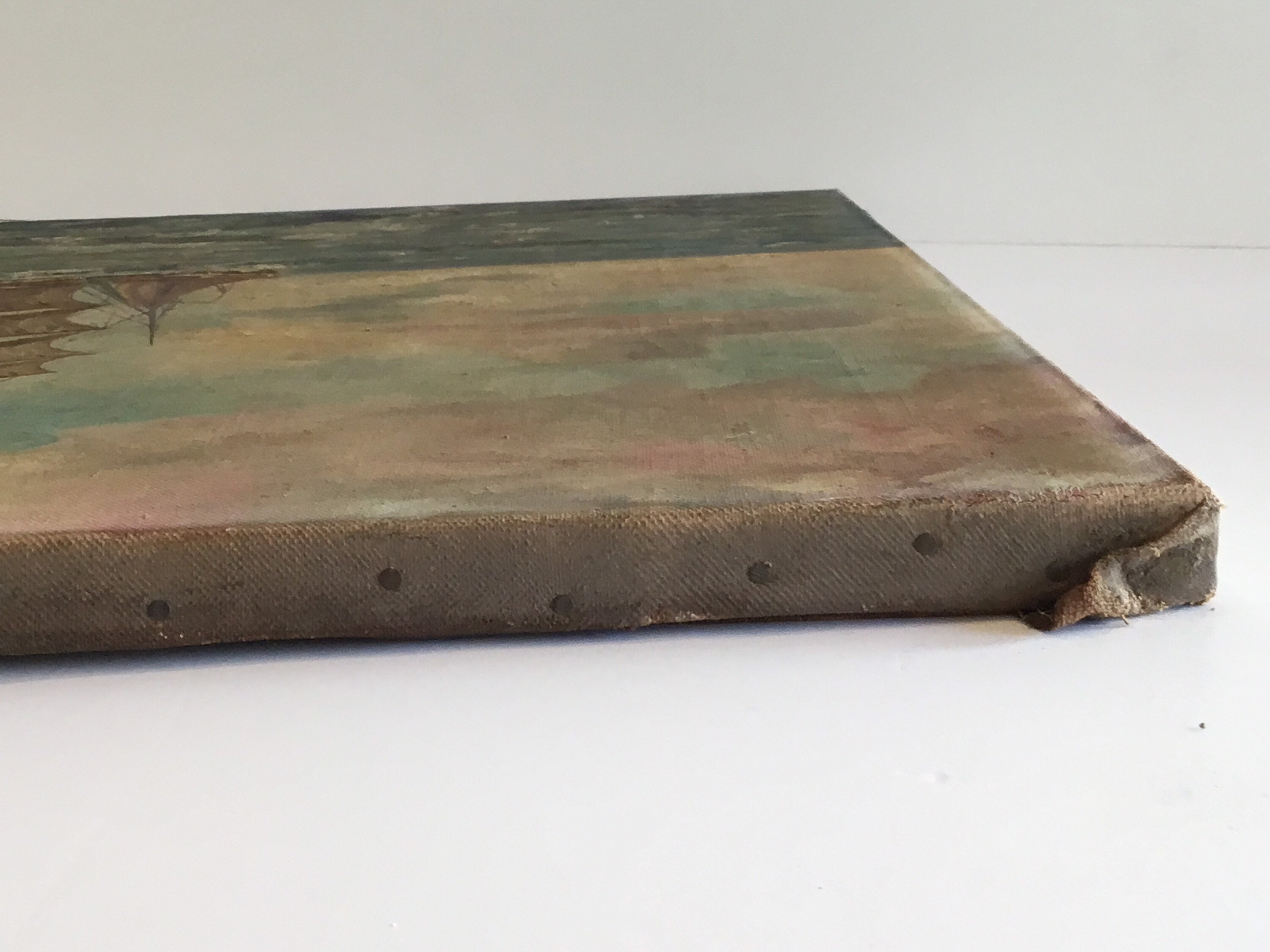 Vintage Seascape | 1932 Dutch Marine Art, Signed Sailing Ship Oil Painting — photo 10 of 10