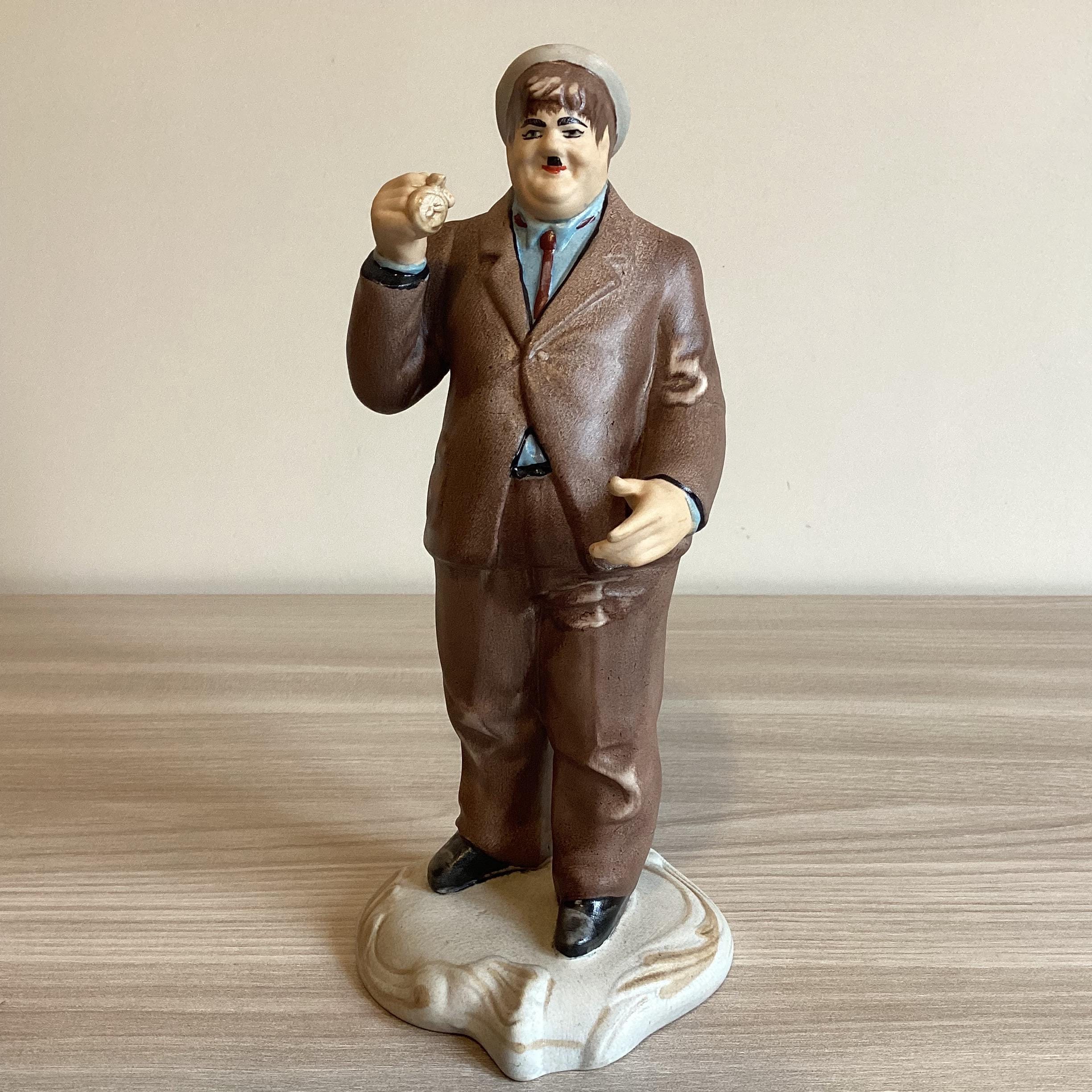 Vintage Figurine | Arpo Romania 1950s Oliver Hardy, Hand Painted Collectible — photo 3 of 9