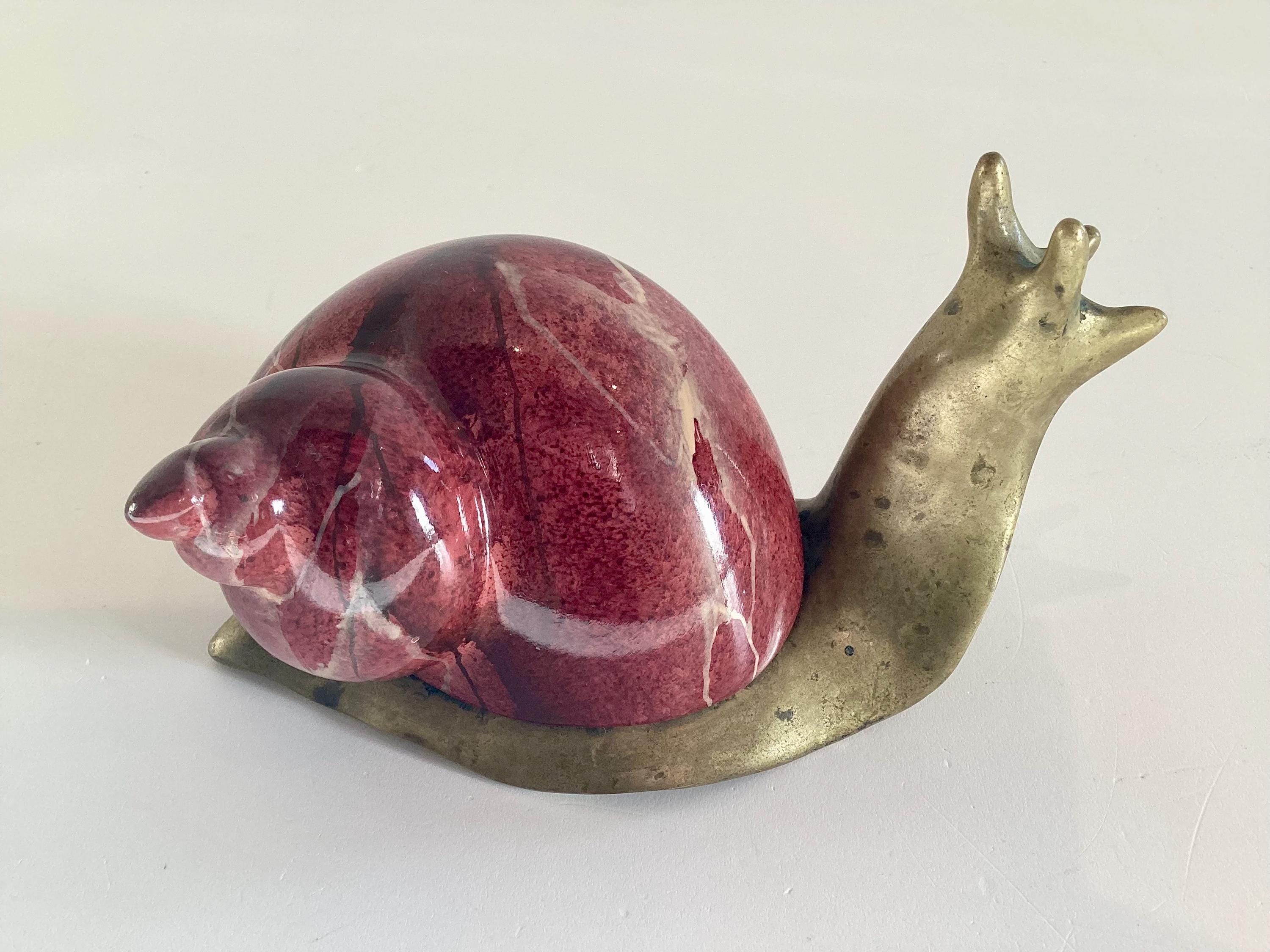 Bronze Snail | Diego Casella-Pc-1954 Lost-Wax Cast Sculpture, Signed 1982 Italian Art Object (RESERVED) — photo 7 of 11