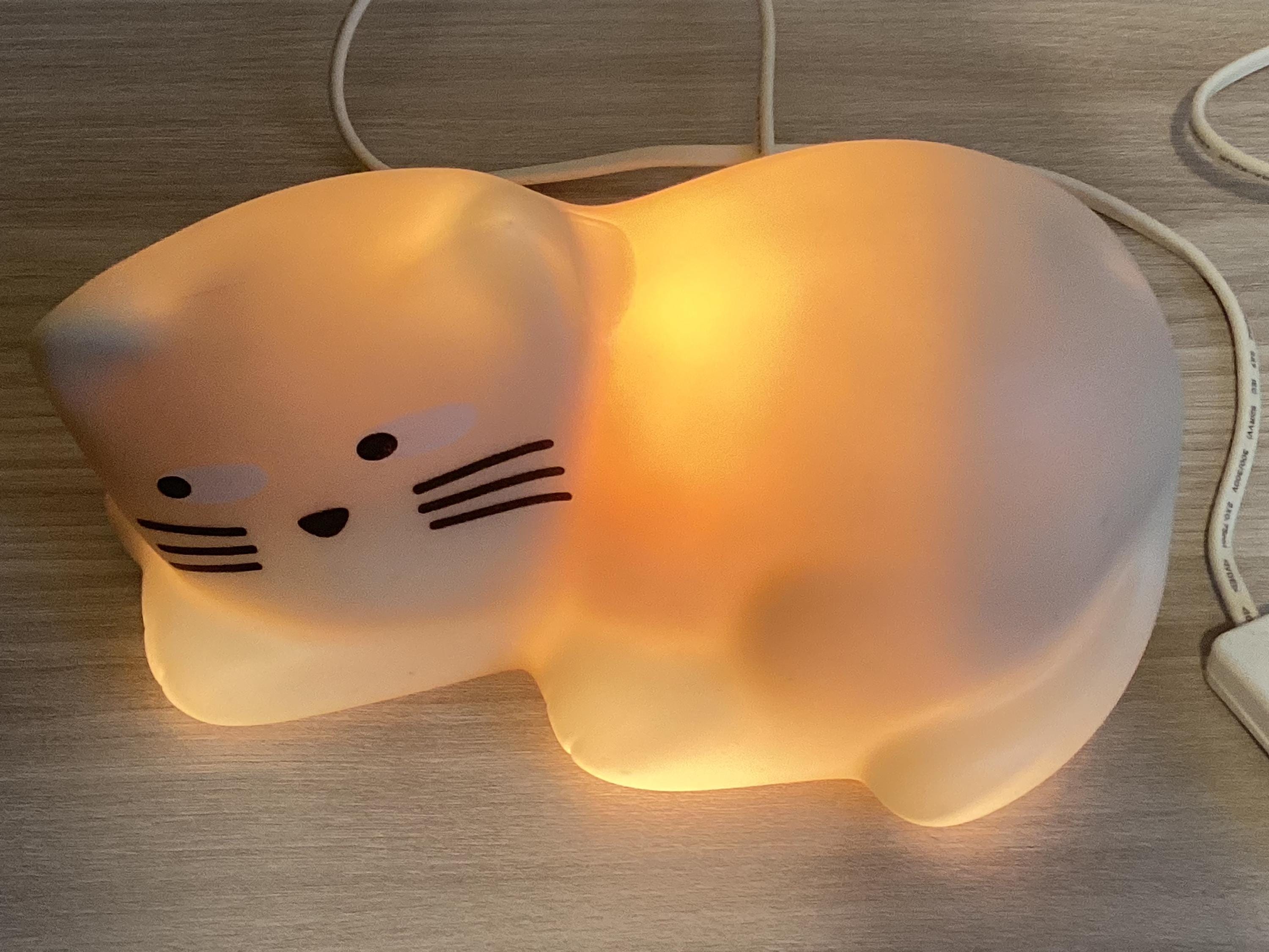 Vintage Lamp | 1980s Rare Home Decor Kam Kam Cat by Streamline Design — photo 4 of 7