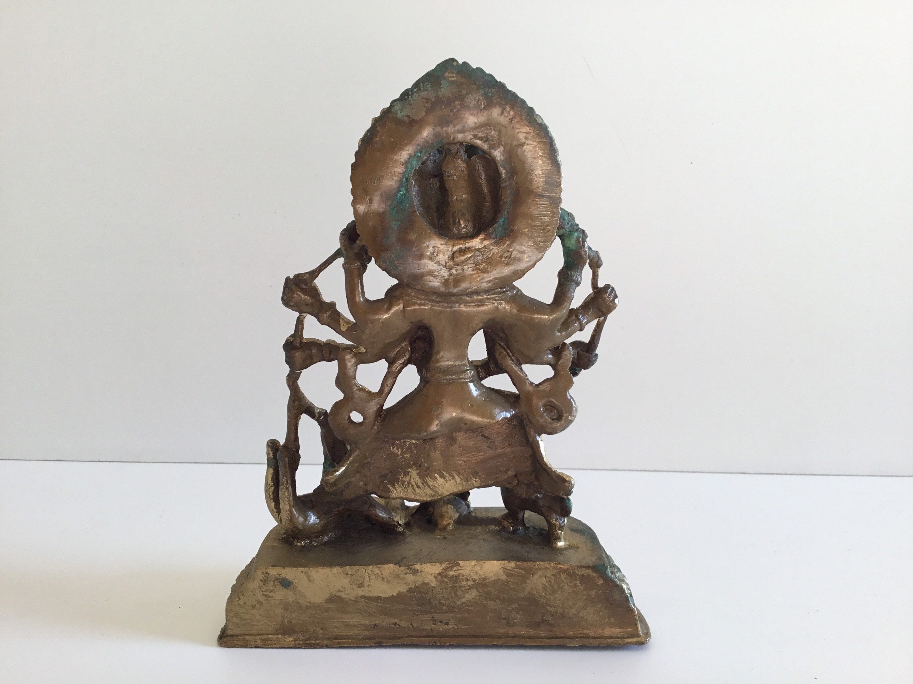 Vintage Statue | Tibetan Mahakali Deity Copper Sculpture, 1900s Ritual Art — photo 6 of 11