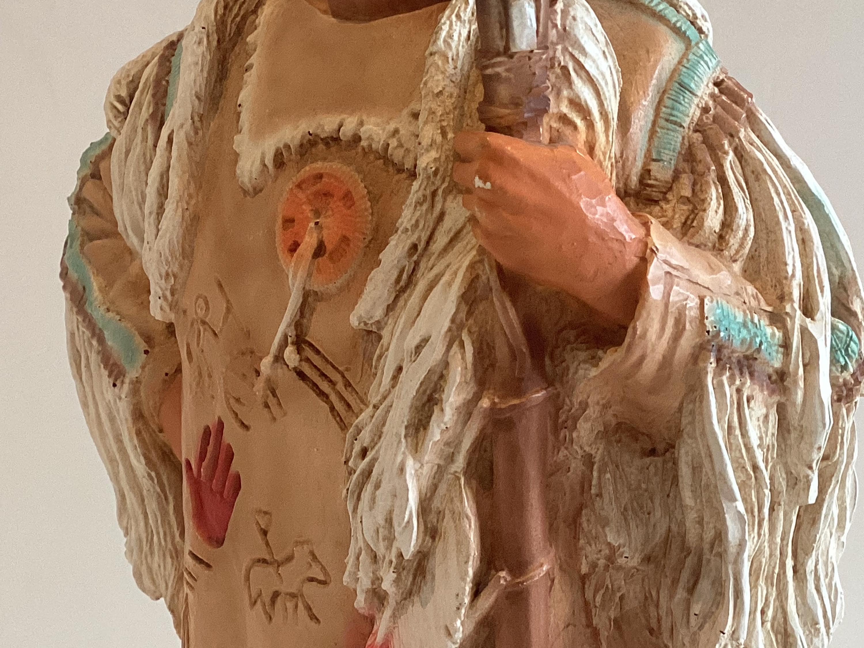 Native American Figurine | Large Castagna 1995 Hand Painted  Made in Italy — photo 9 of 11