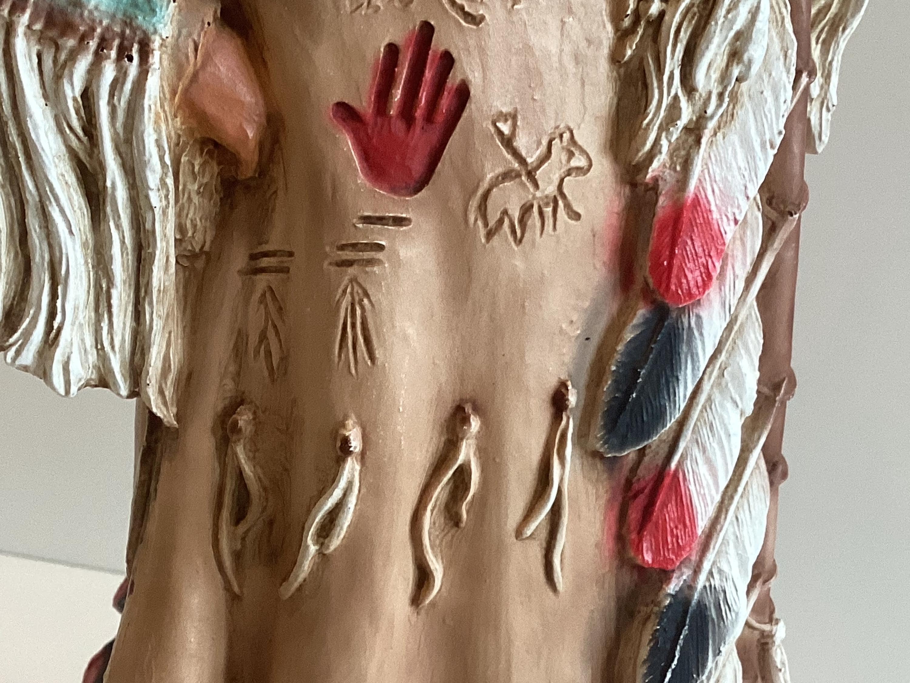 Native American Figurine | Large Castagna 1995 Hand Painted  Made in Italy — photo 10 of 11