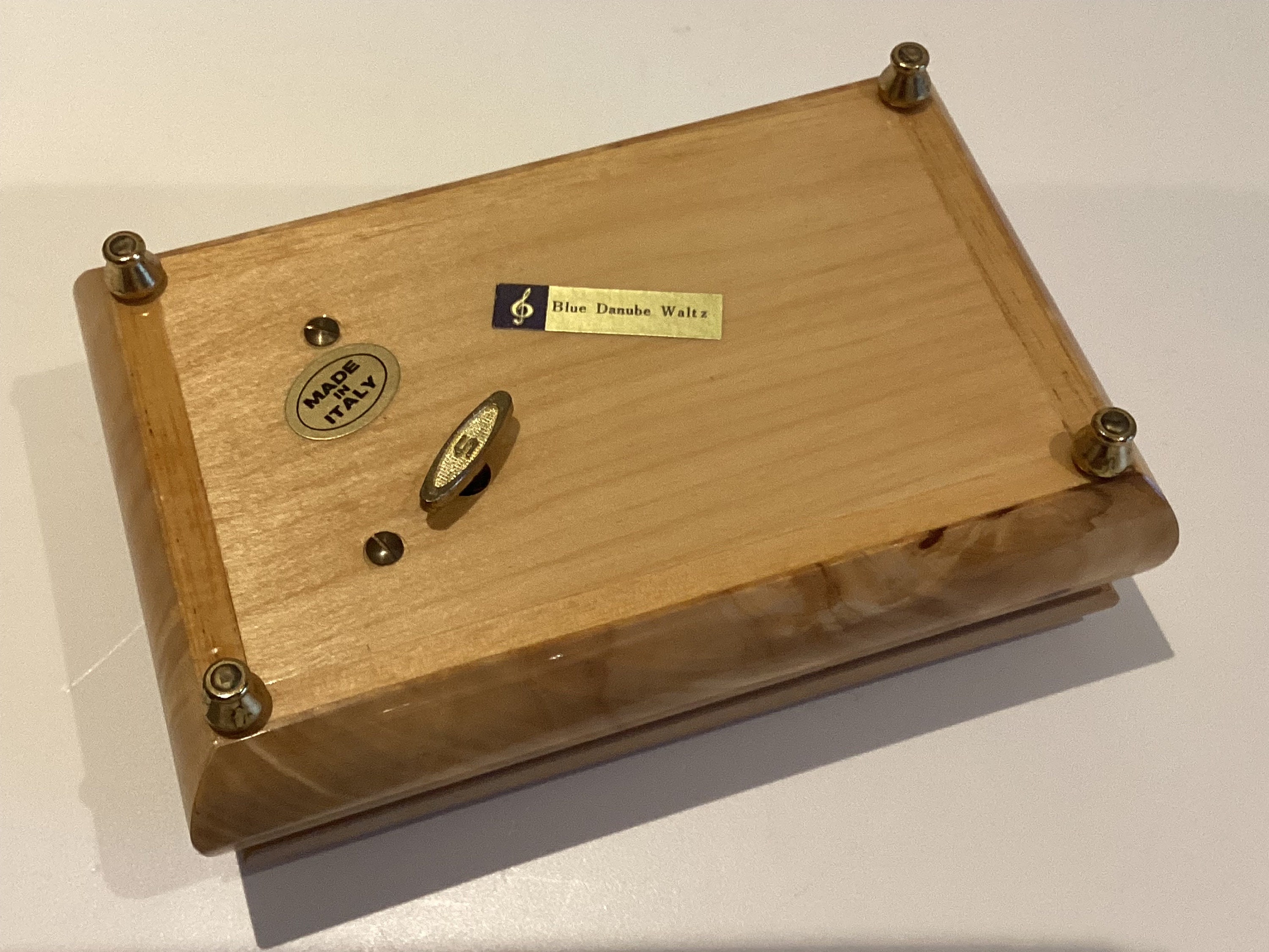 Vintage Music Box | Sorrento Italy 1970s, Hand-Inlaid Wood Sankio Movement — photo 9 of 9