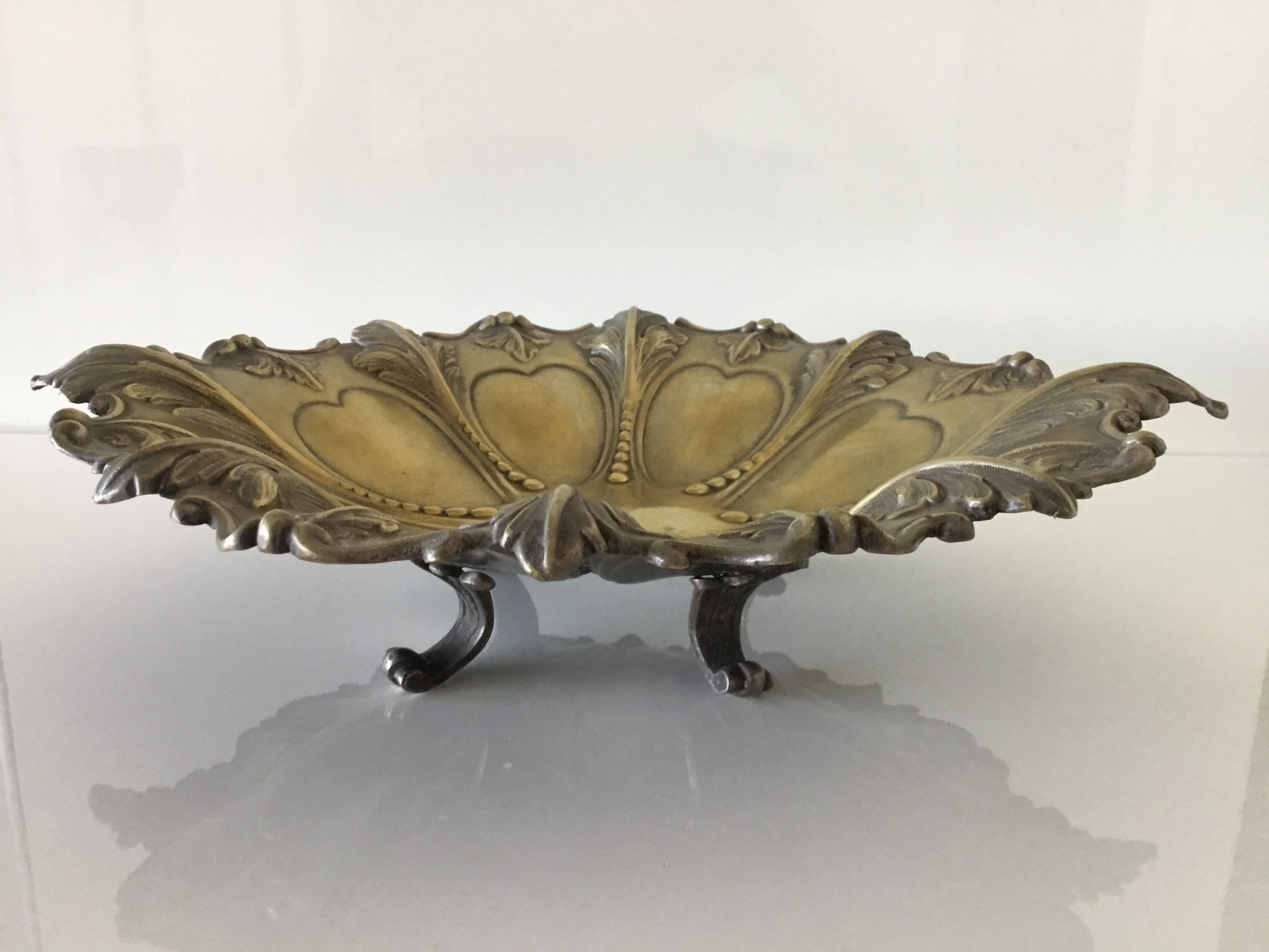 Pewter Fruit Centerpiece Austro-Hungarian Empire (1800s) — photo 2 of 5