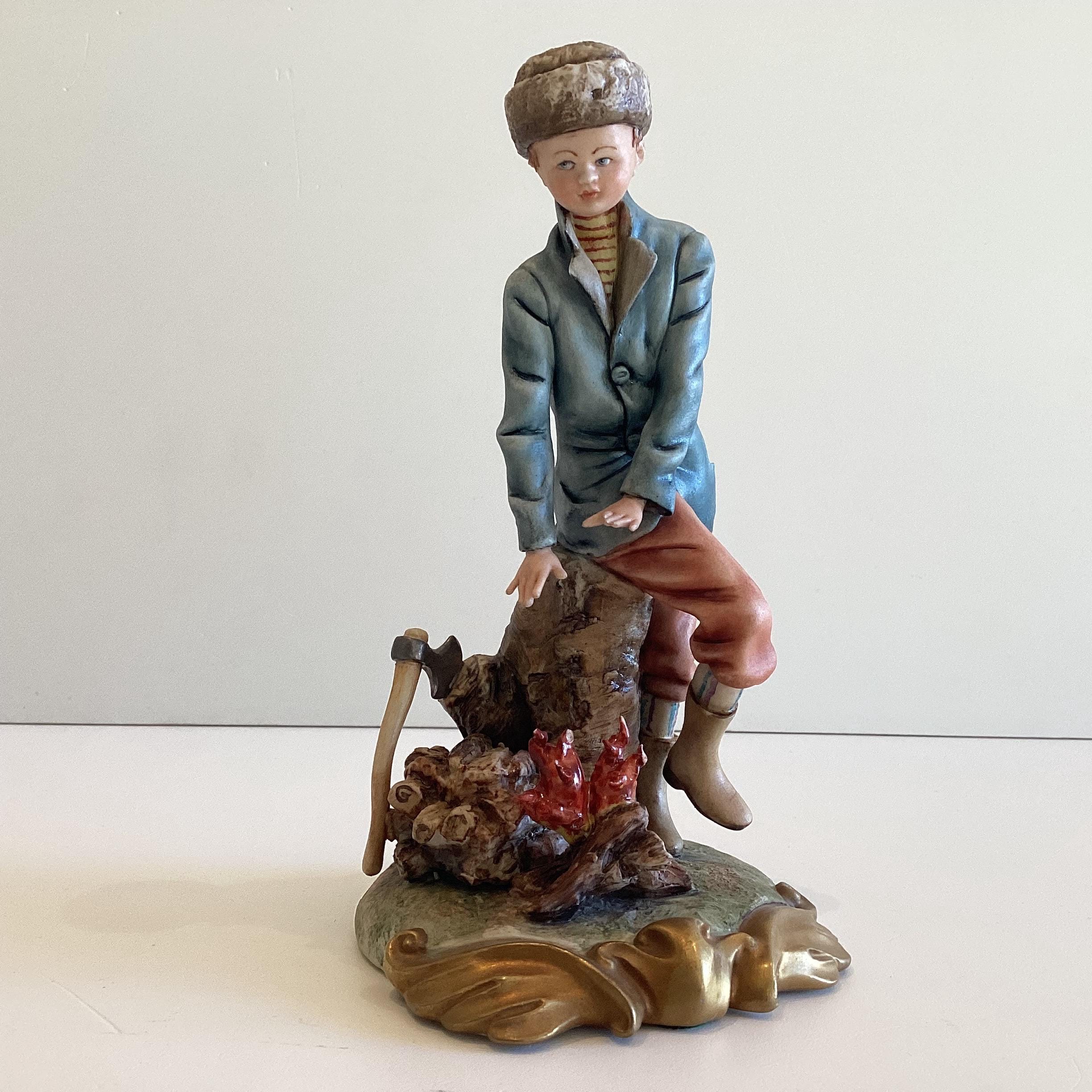 Vintage Porcelain | Capodimonte Volta Artist, Italian Figurine, 1950s Hand-Painted Collectible — photo 2 of 10