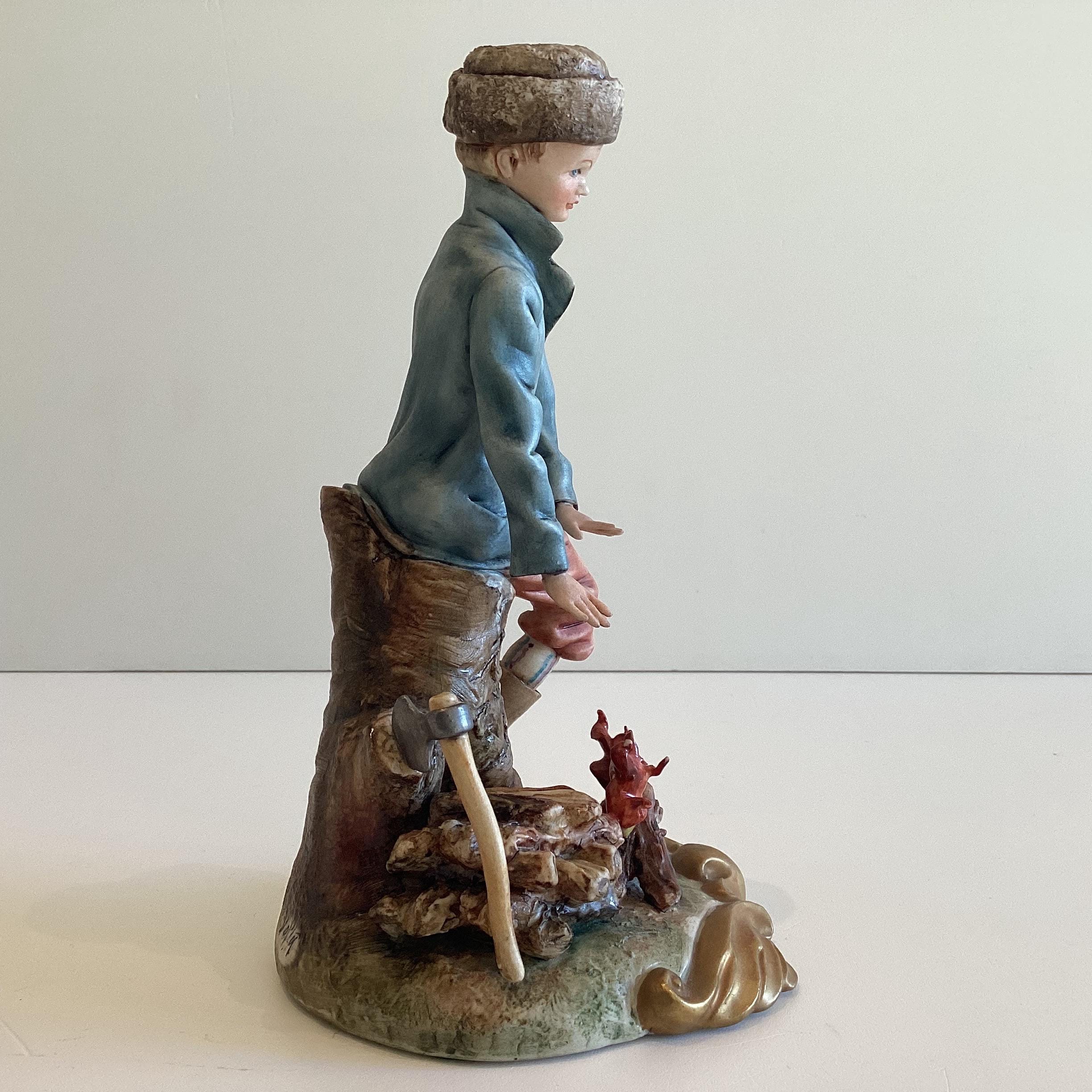 Vintage Porcelain | Capodimonte Volta Artist, Italian Figurine, 1950s Hand-Painted Collectible — photo 5 of 10