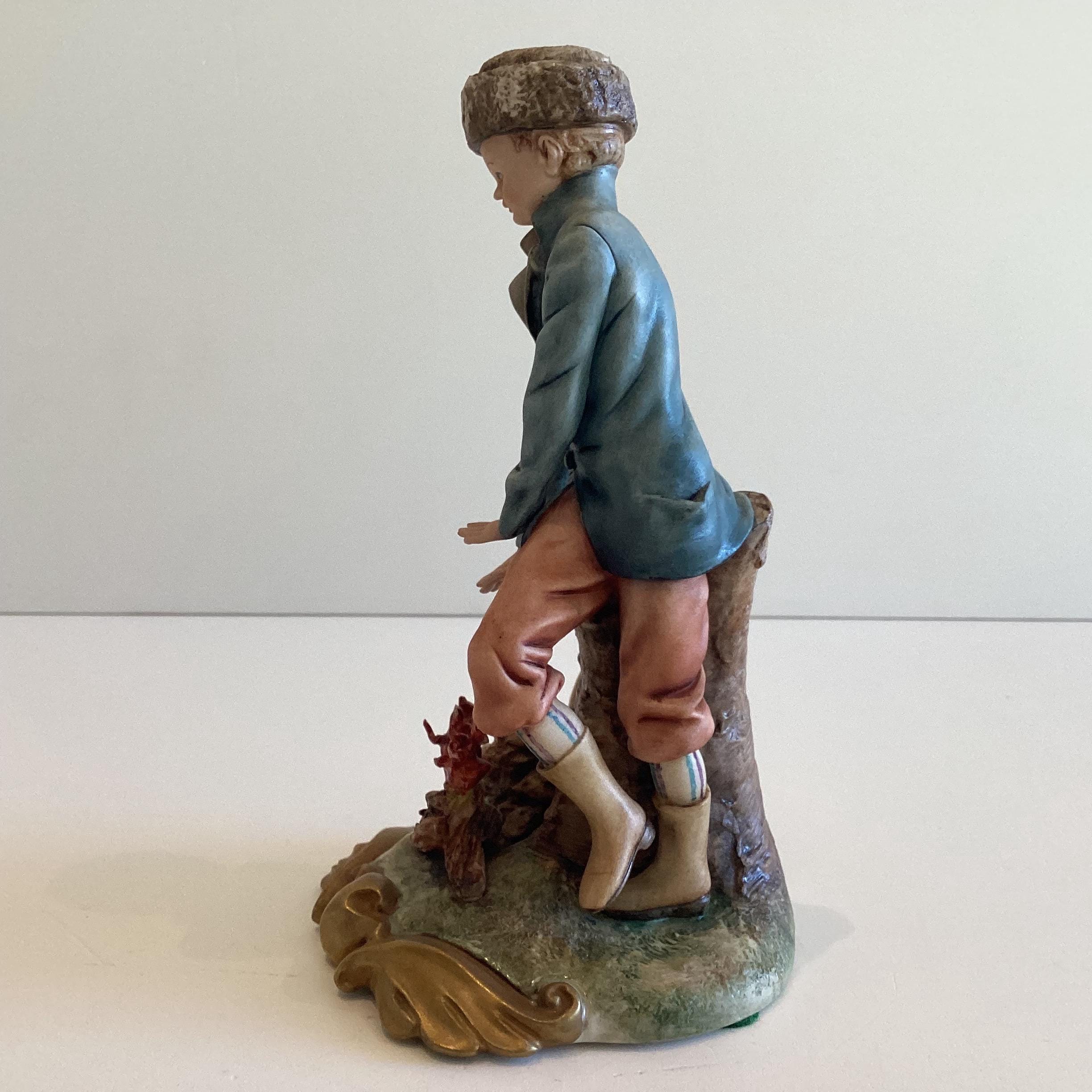 Vintage Porcelain | Capodimonte Volta Artist, Italian Figurine, 1950s Hand-Painted Collectible — photo 7 of 10