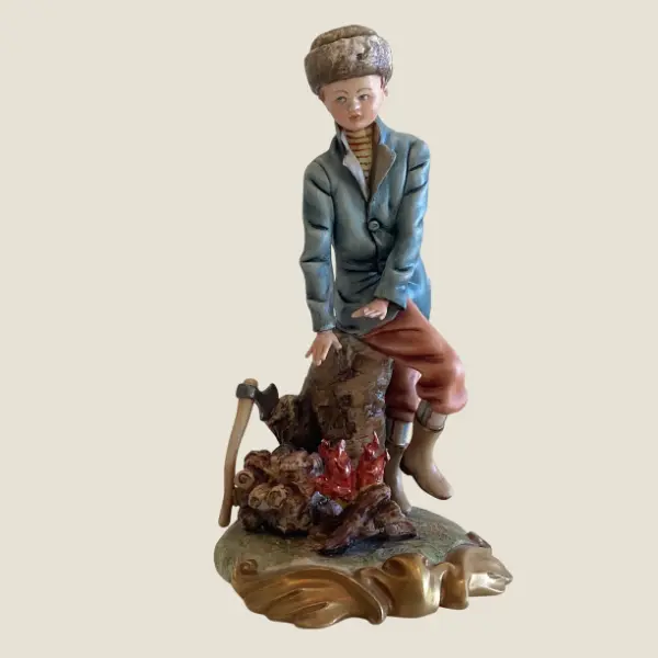 Vintage Porcelain | Capodimonte Volta Artist, Italian Figurine, 1950s Hand-Painted Collectible