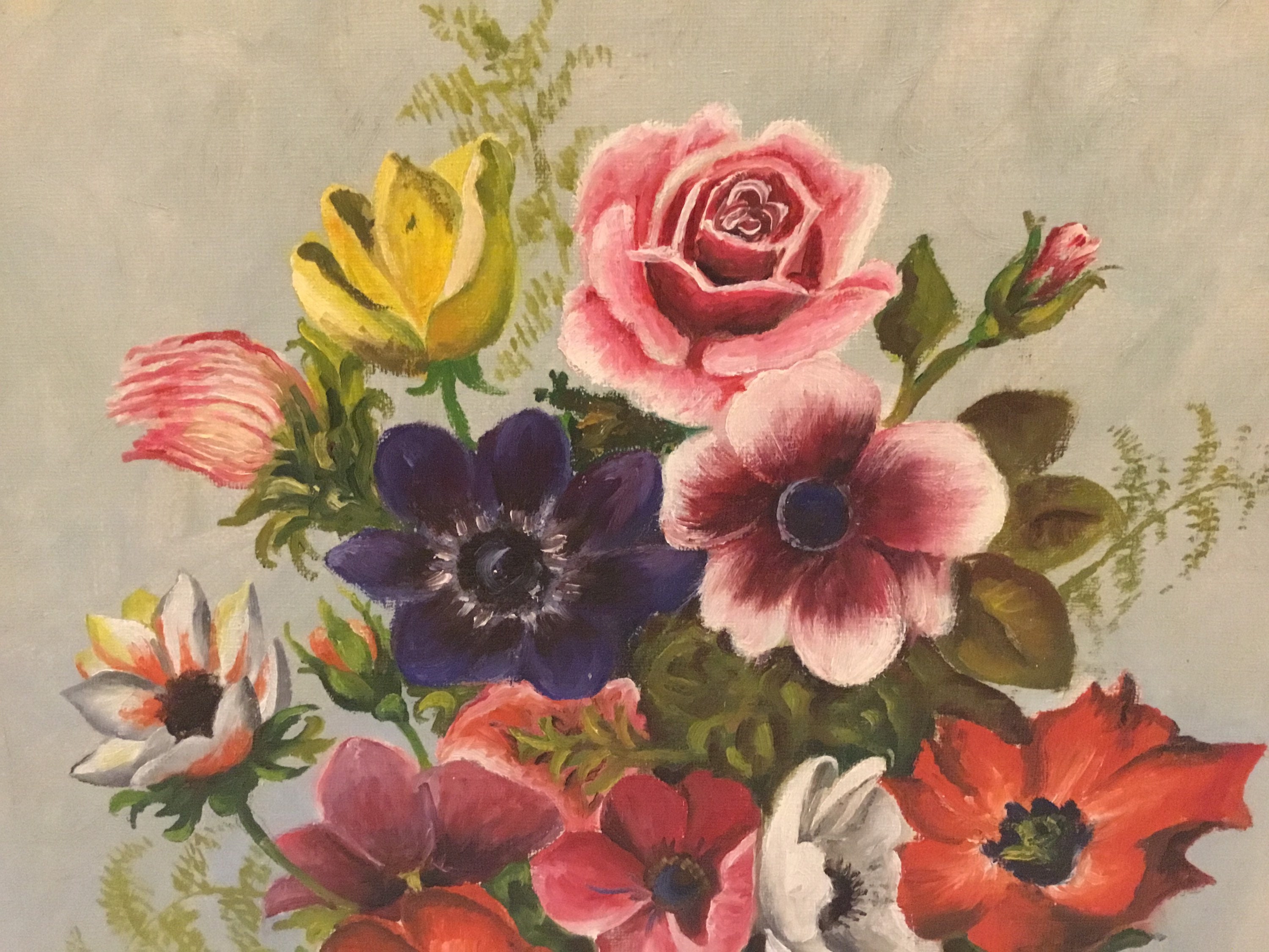 Vintage Painting | 1800s German Floral Still Life, F. Henning Oil on Canvas — photo 11 of 11