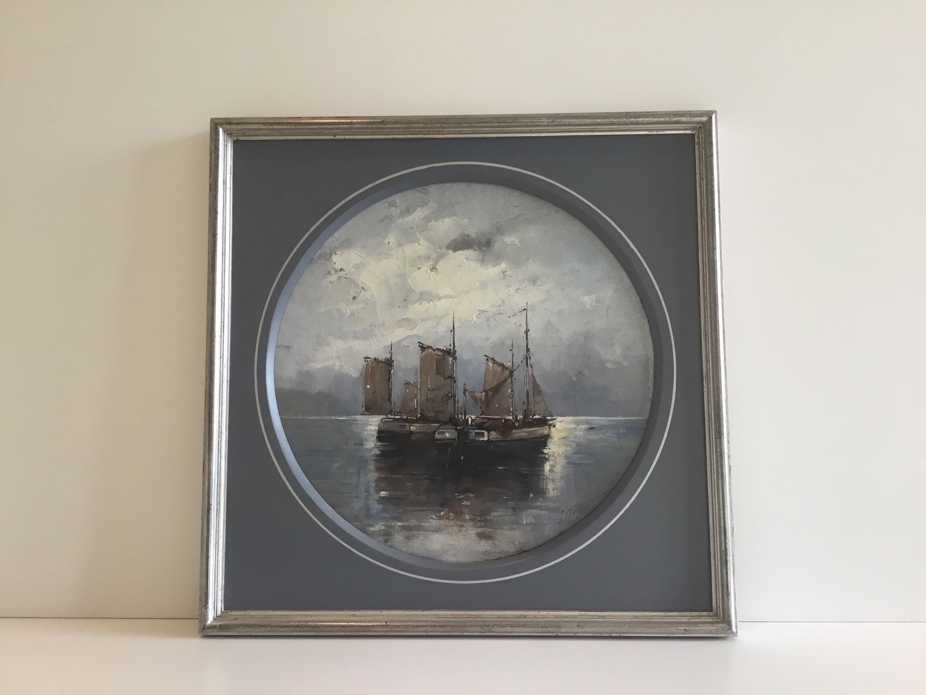 Antique Painting | Jules Génisson 19th Century Marina, French School Oil on Canvas — photo 2 of 10