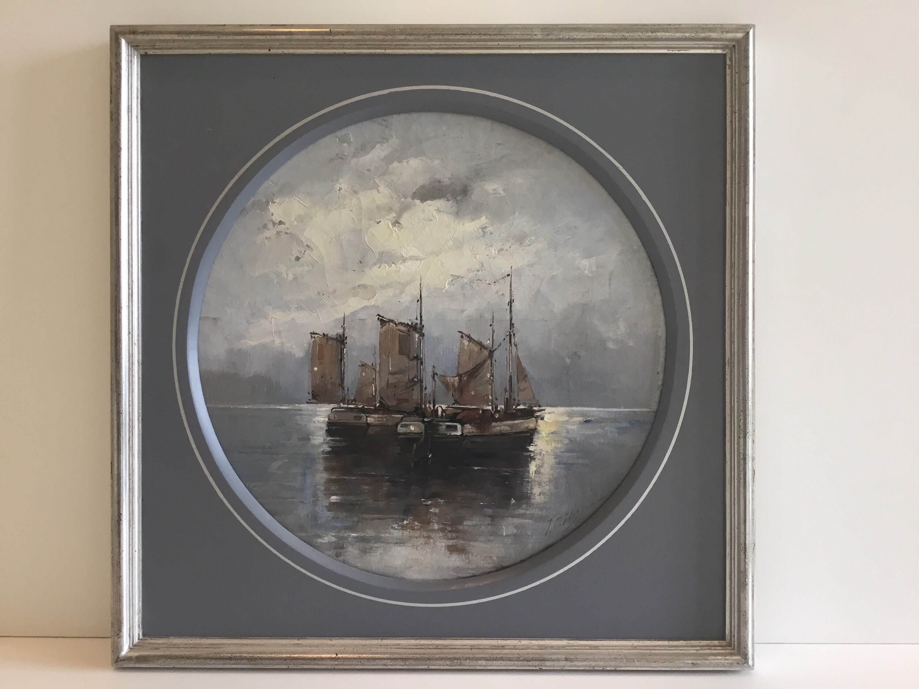 Antique Painting | Jules Génisson 19th Century Marina, French School Oil on Canvas — photo 3 of 10