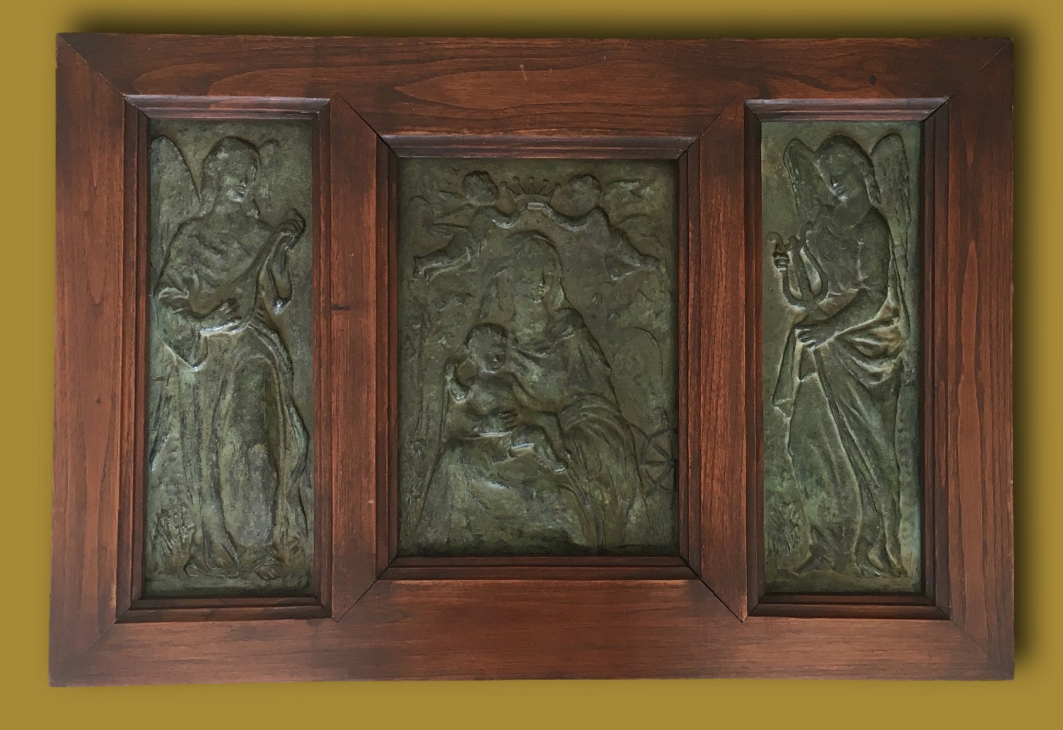 Vintage French Icon – Religious Ceramic (Early 1900s, Rare Collectible) — photo 2 of 6